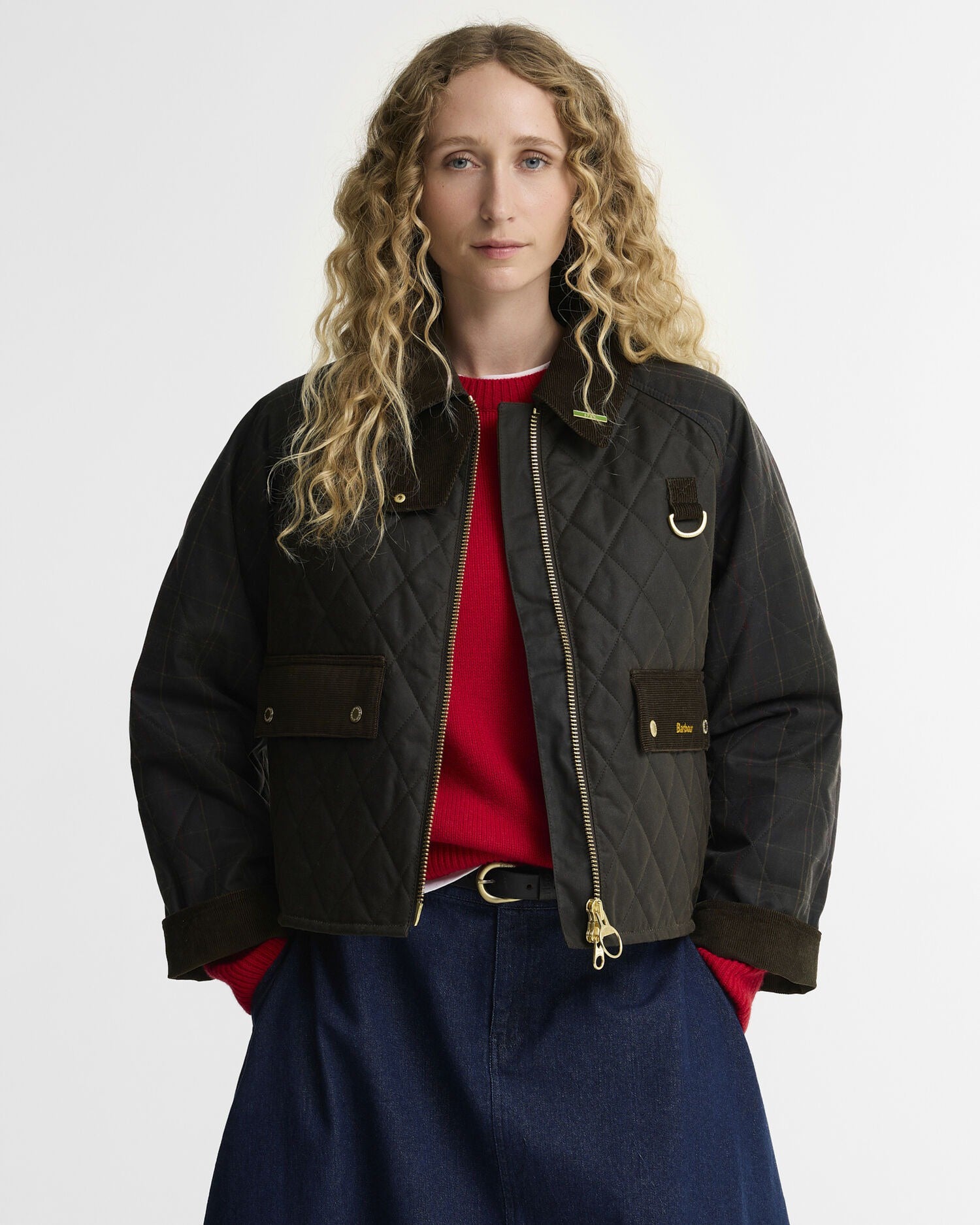 Tartan Reimagined Icons Taran Quilted Spey Waxed Jacket - Olive/Classic