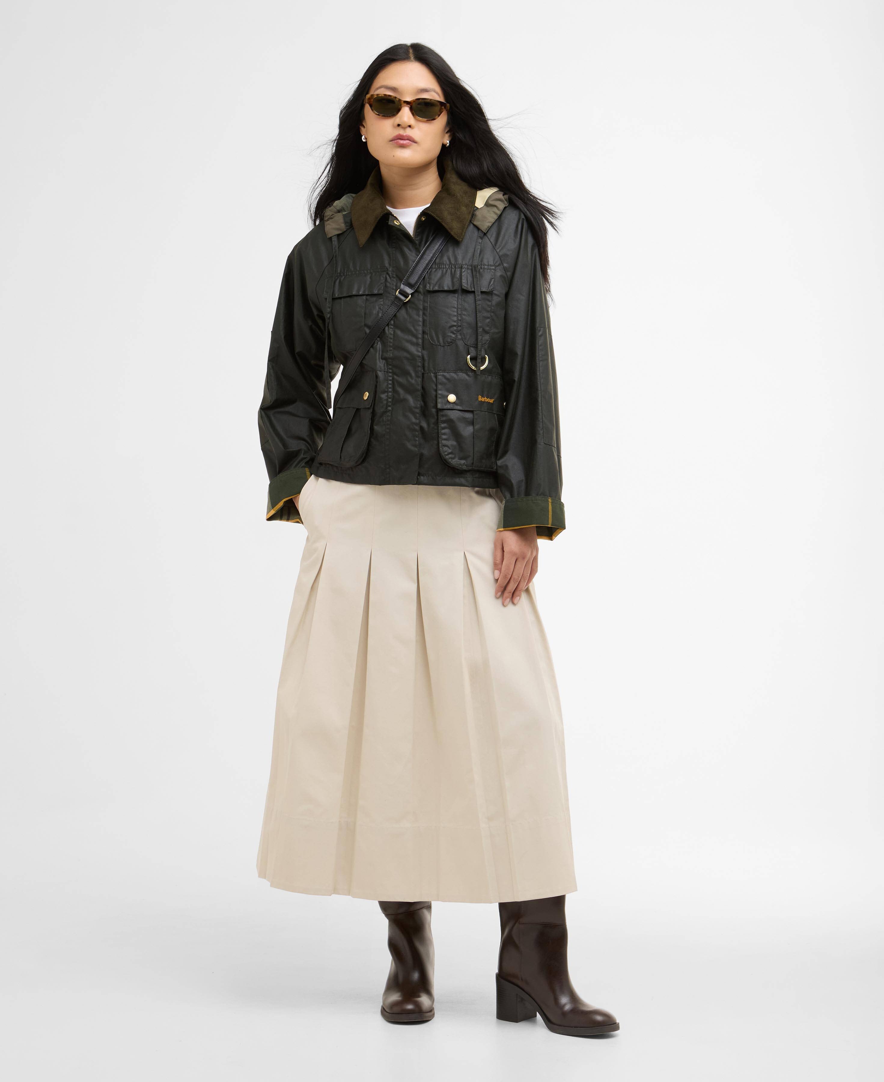 Liza Waxed Jacket - Fern/Ancient