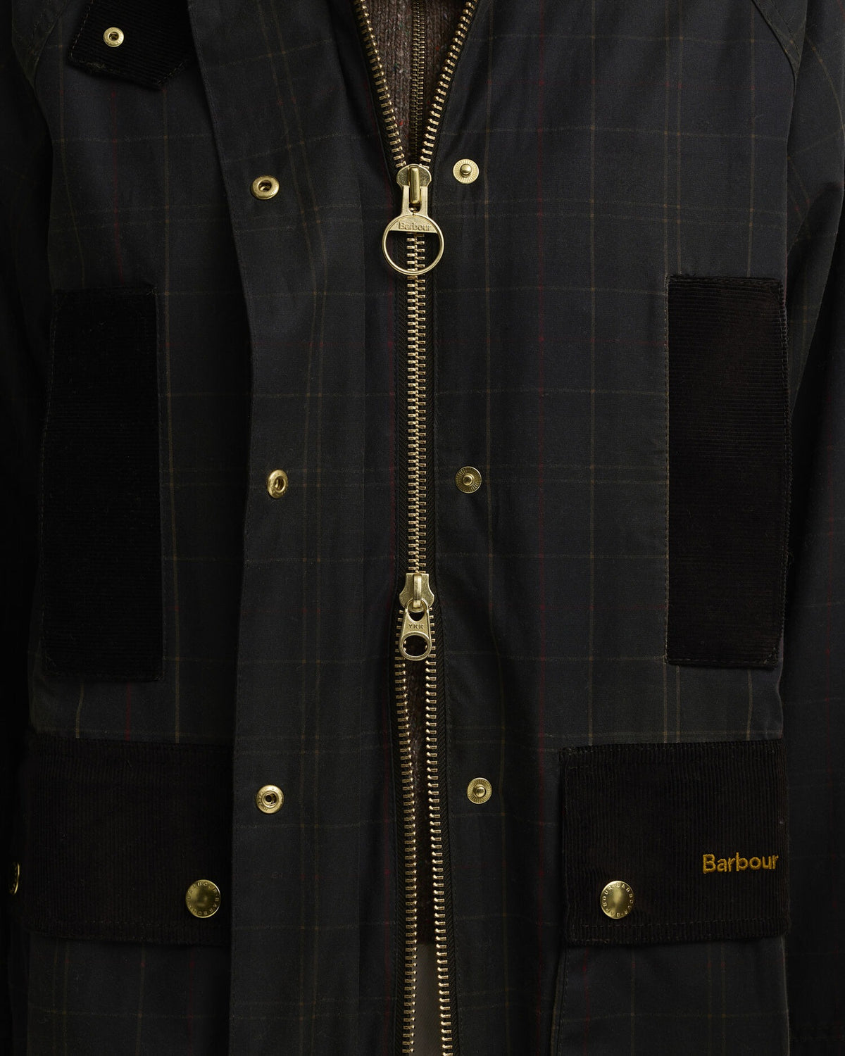 Tartan Reimagined Icons Tartan Modern Beaufort Waxed Jacket - Classic Tartan/Olive