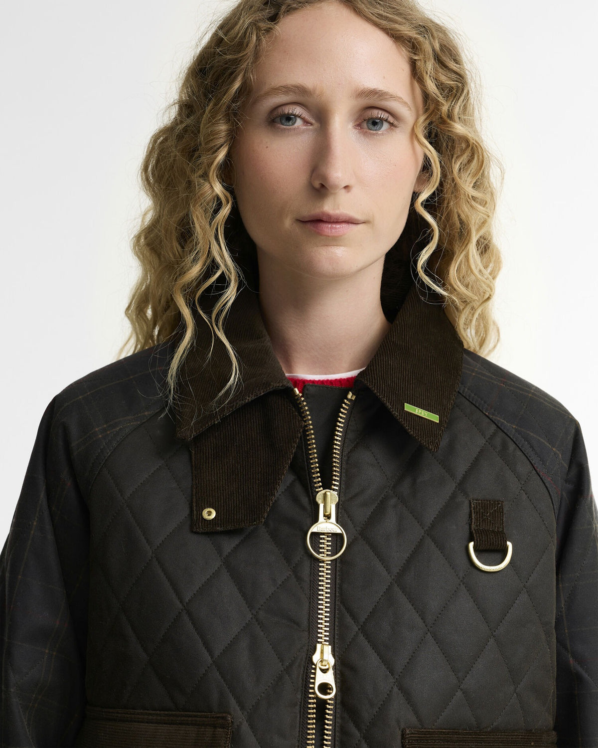 Tartan Reimagined Icons Taran Quilted Spey Waxed Jacket - Olive/Classic