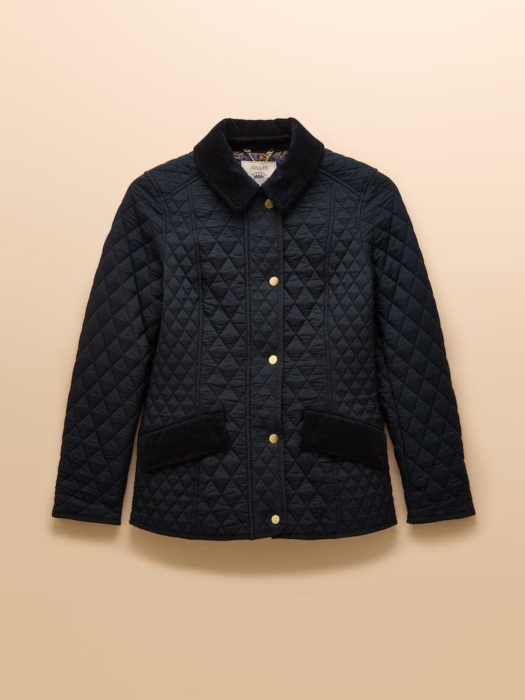 Highclere Navy Showerproof Diamond Quilted Jacket