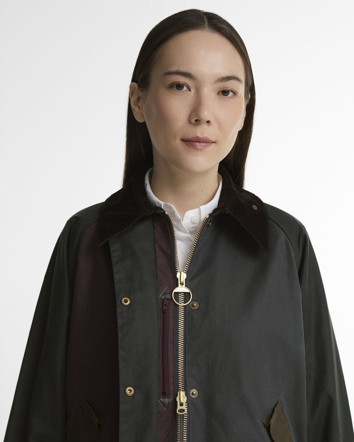 Patchwork Transport Waxed Jacket - Sage/Beech/Bordeaux/grey/mixed tartan