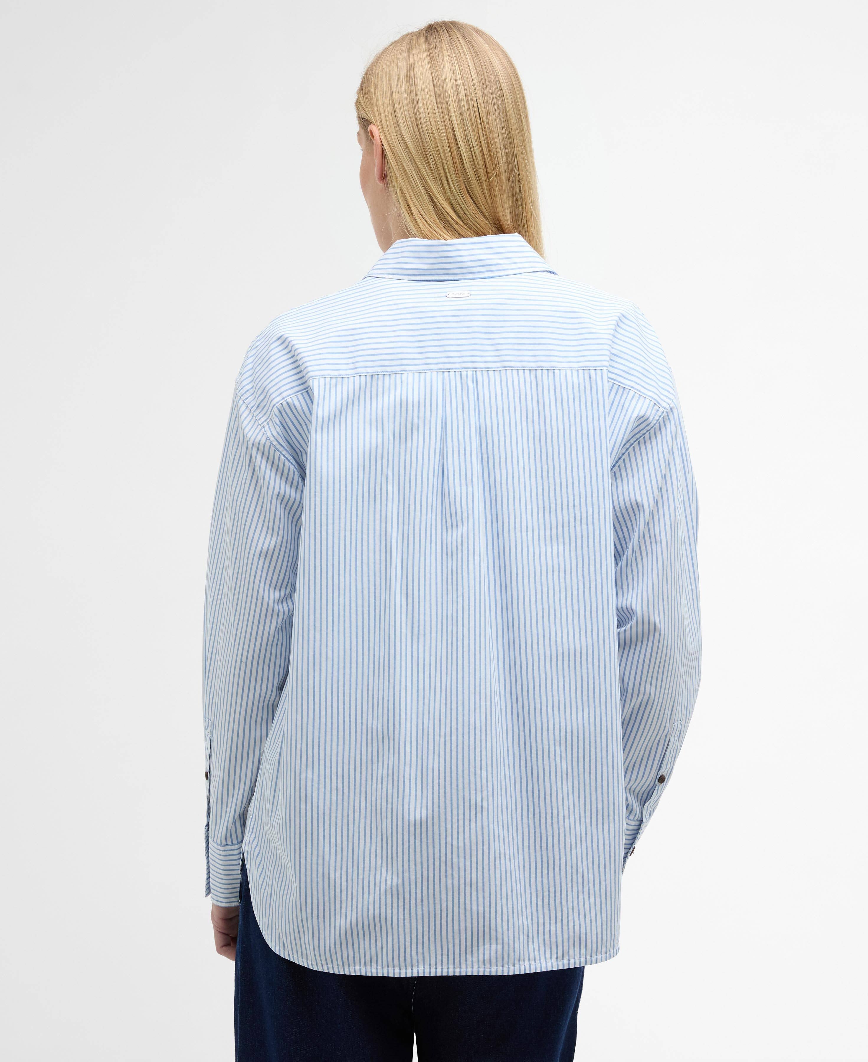 Polly Striped Relaxed Shirt - Chambray Stripe