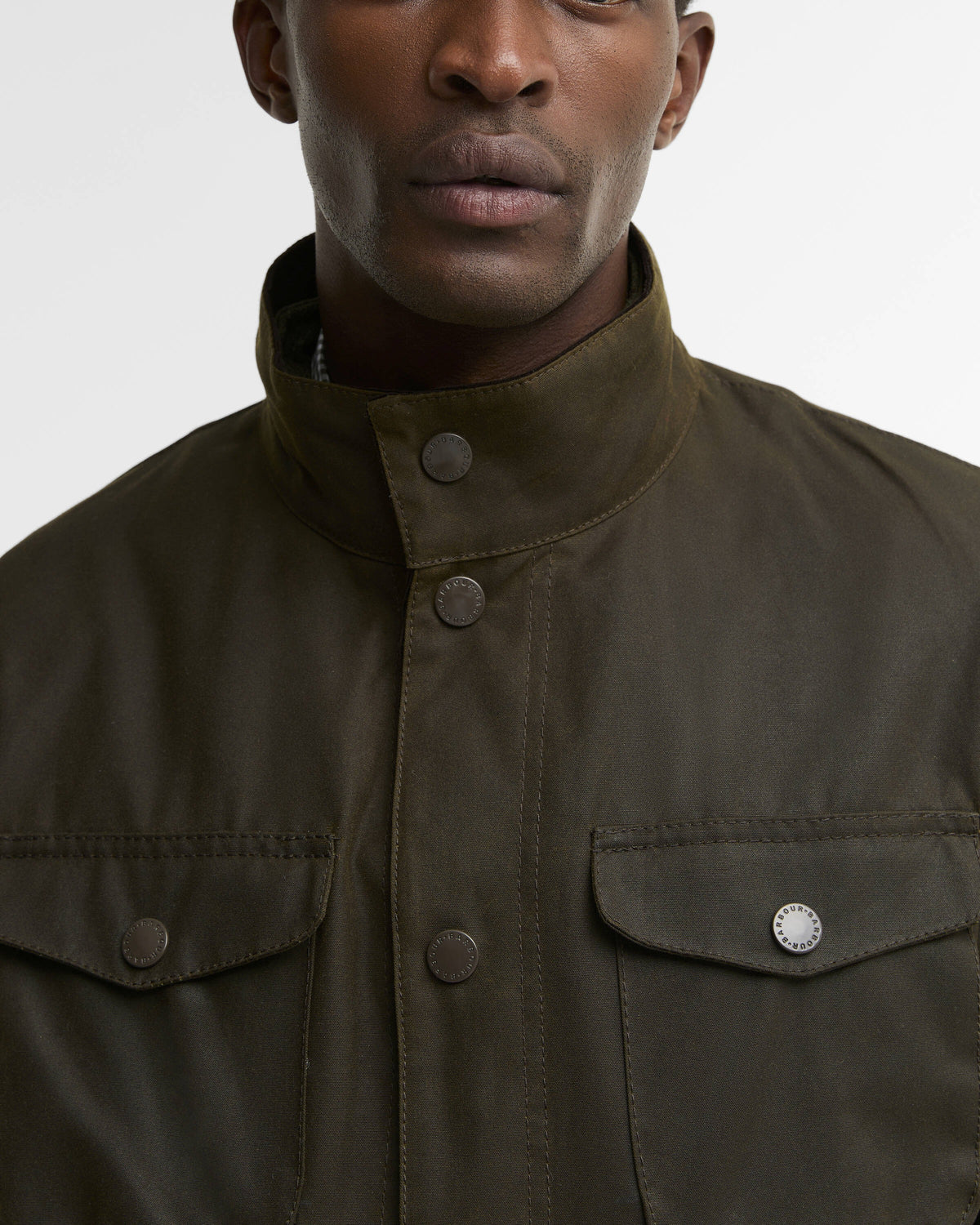 Ogston Waxed Jacket - Olive