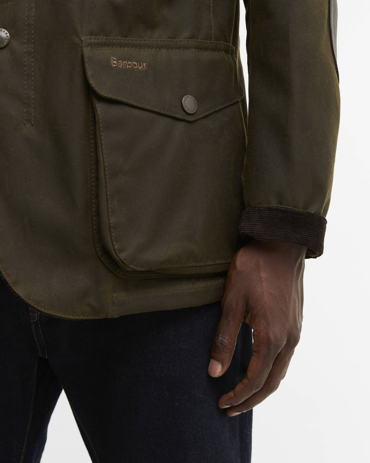 Ogston Waxed Jacket - Olive