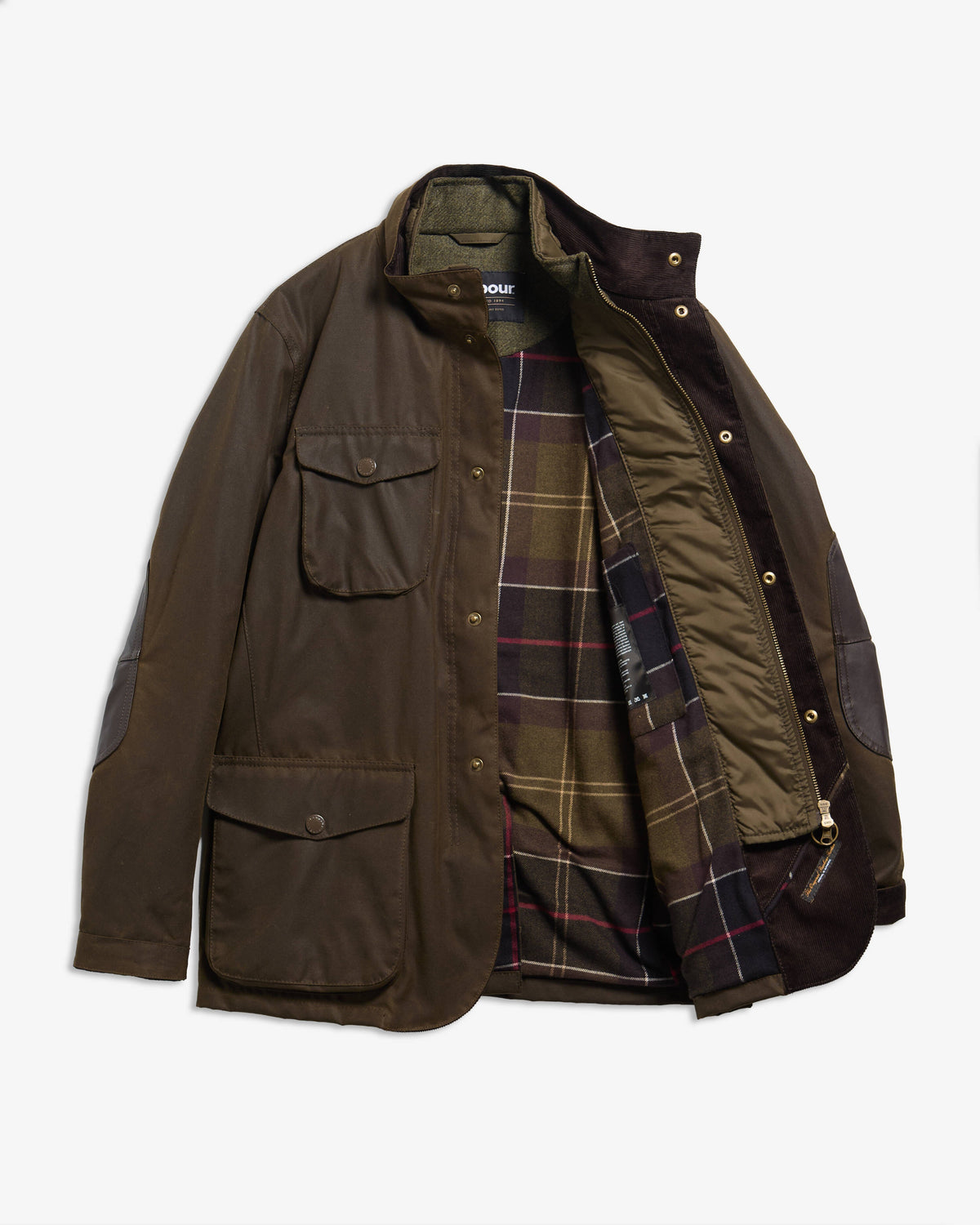 Ogston Waxed Jacket - Olive