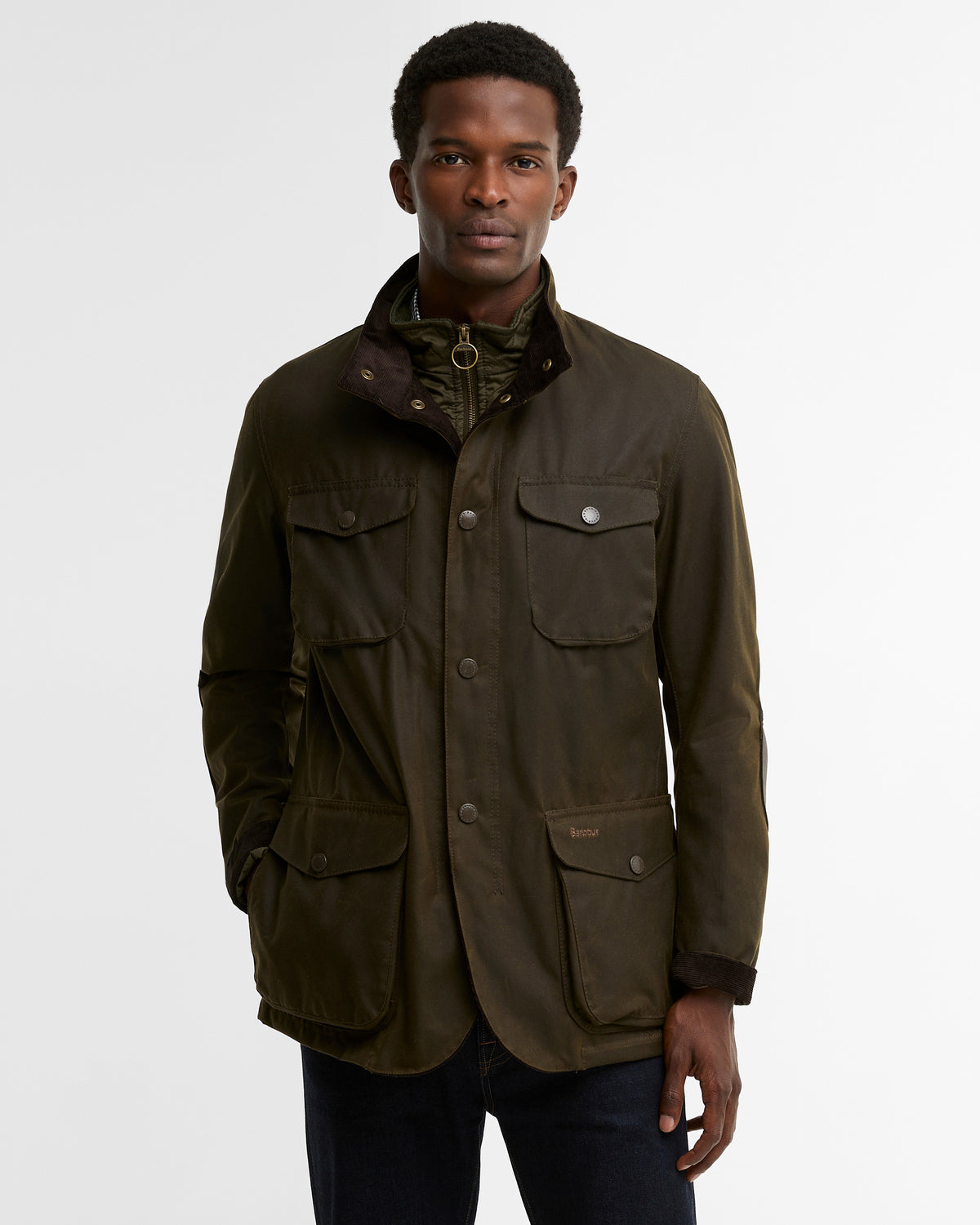 Ogston Waxed Jacket - Olive