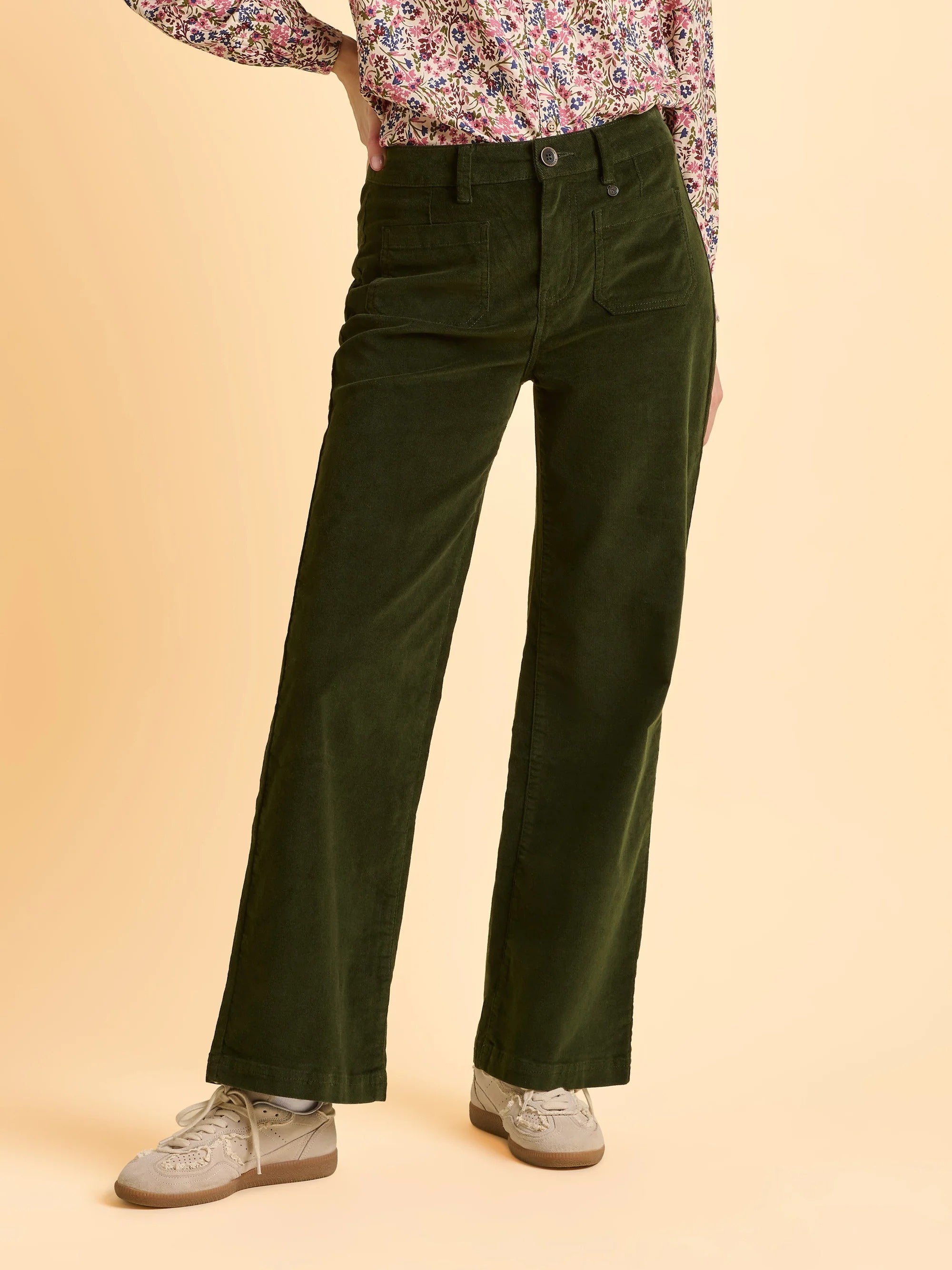 Jora Cord Trouser - Green