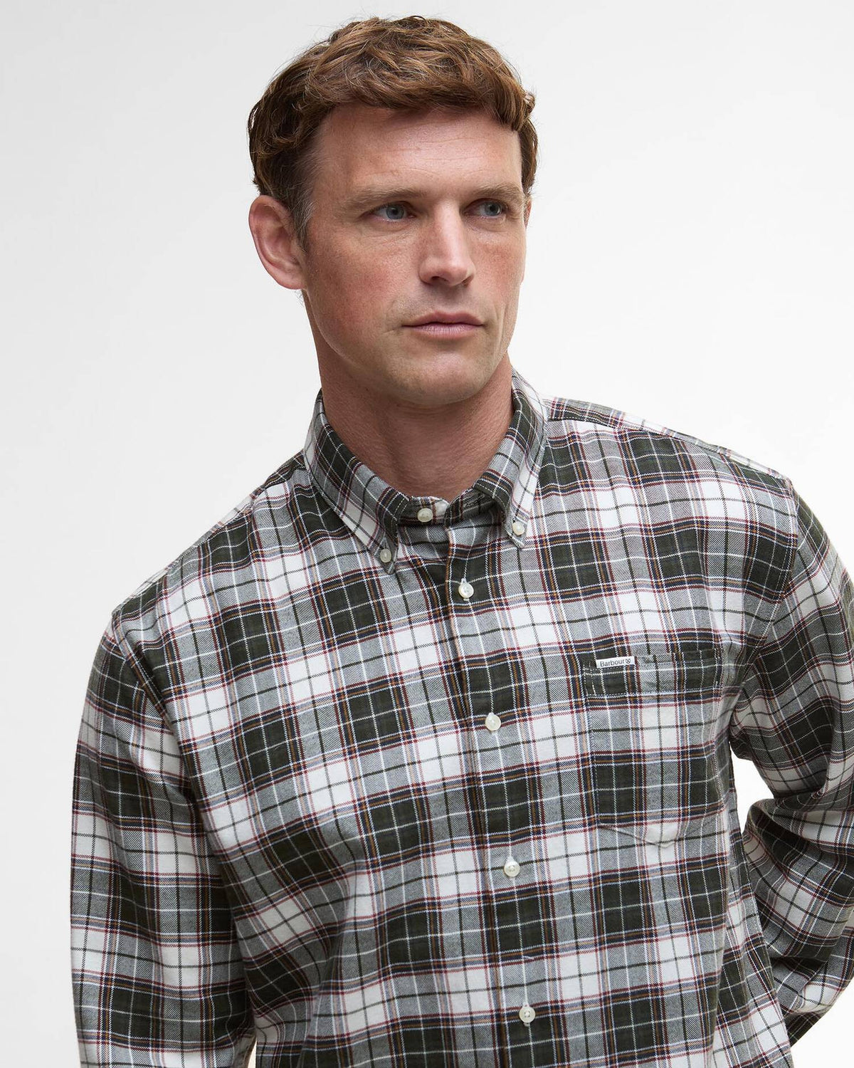 Telfield Regular Long-Sleeved Shirt - Olive