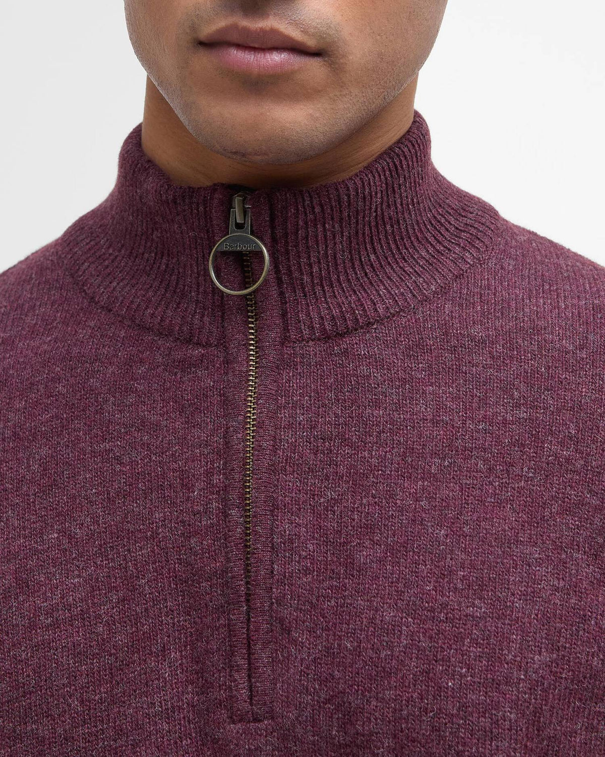 Holden Quarter-Zip Jumper - Ruby Marl