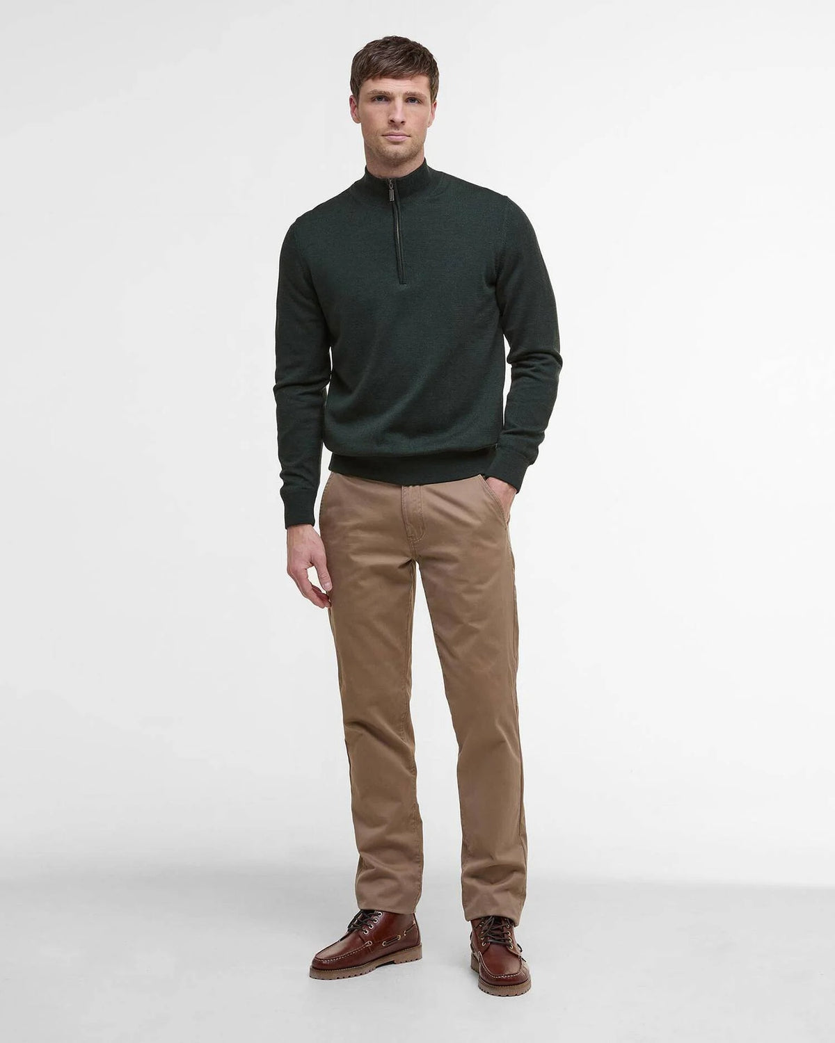 Gamlin Quarter-Zip Jumper - Olive