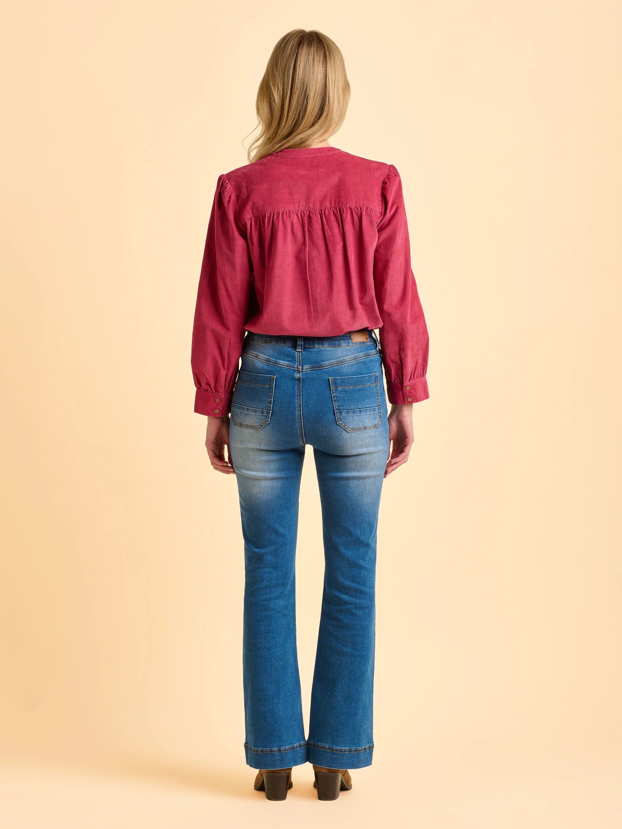Lindsay Cord Blouse - Pink