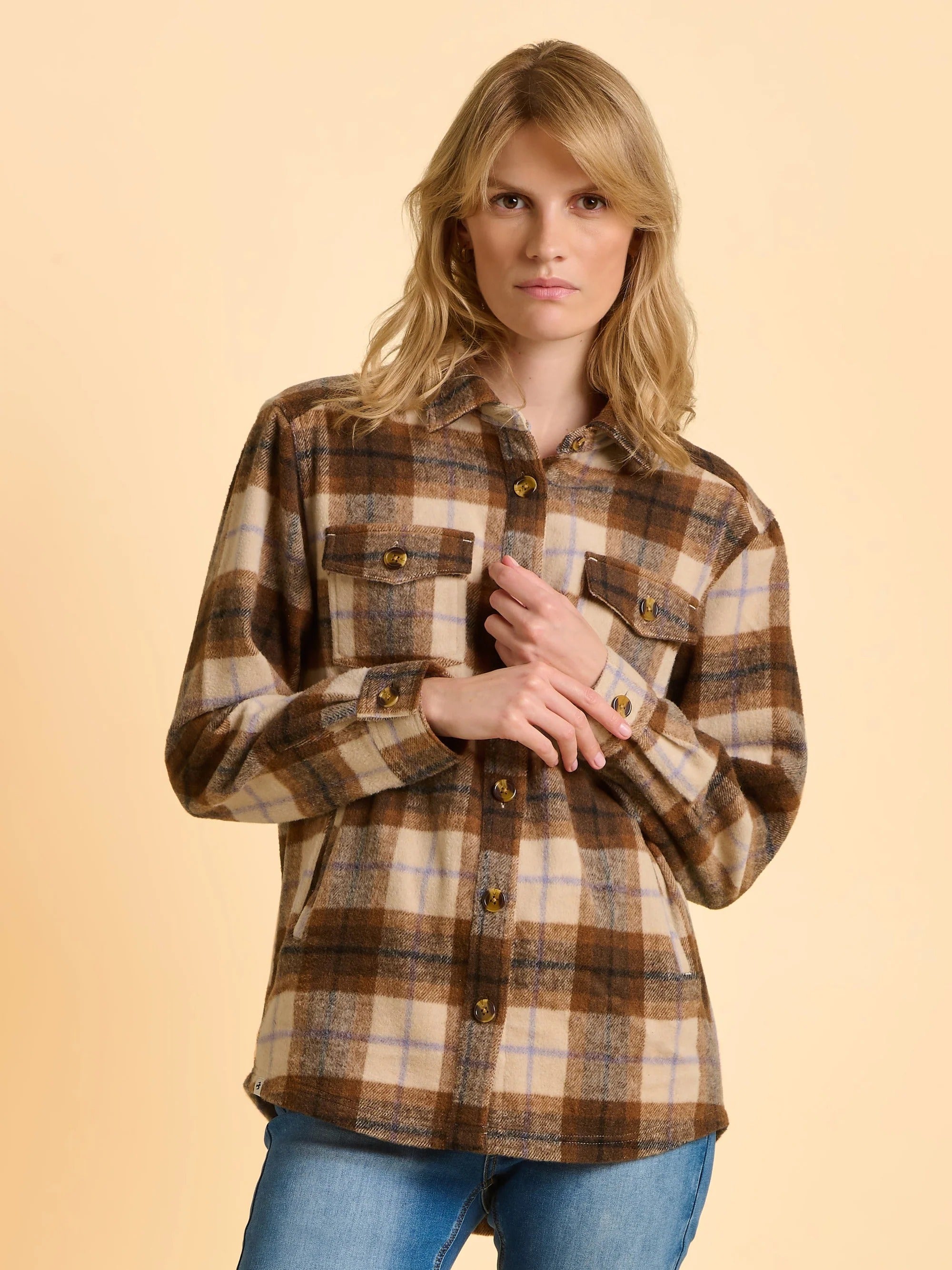 Elowen Shacket - Brown