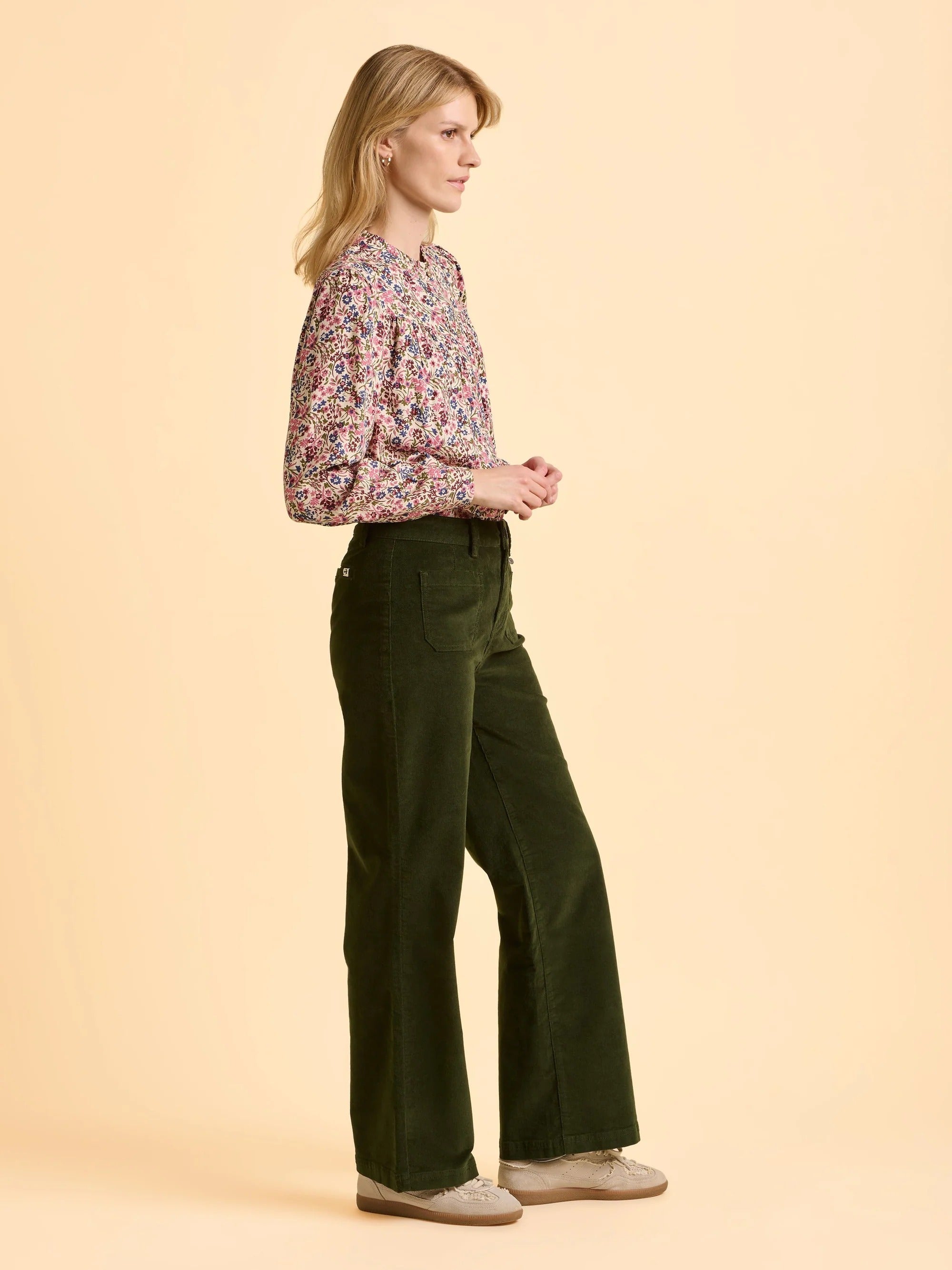 Jora Cord Trouser - Green