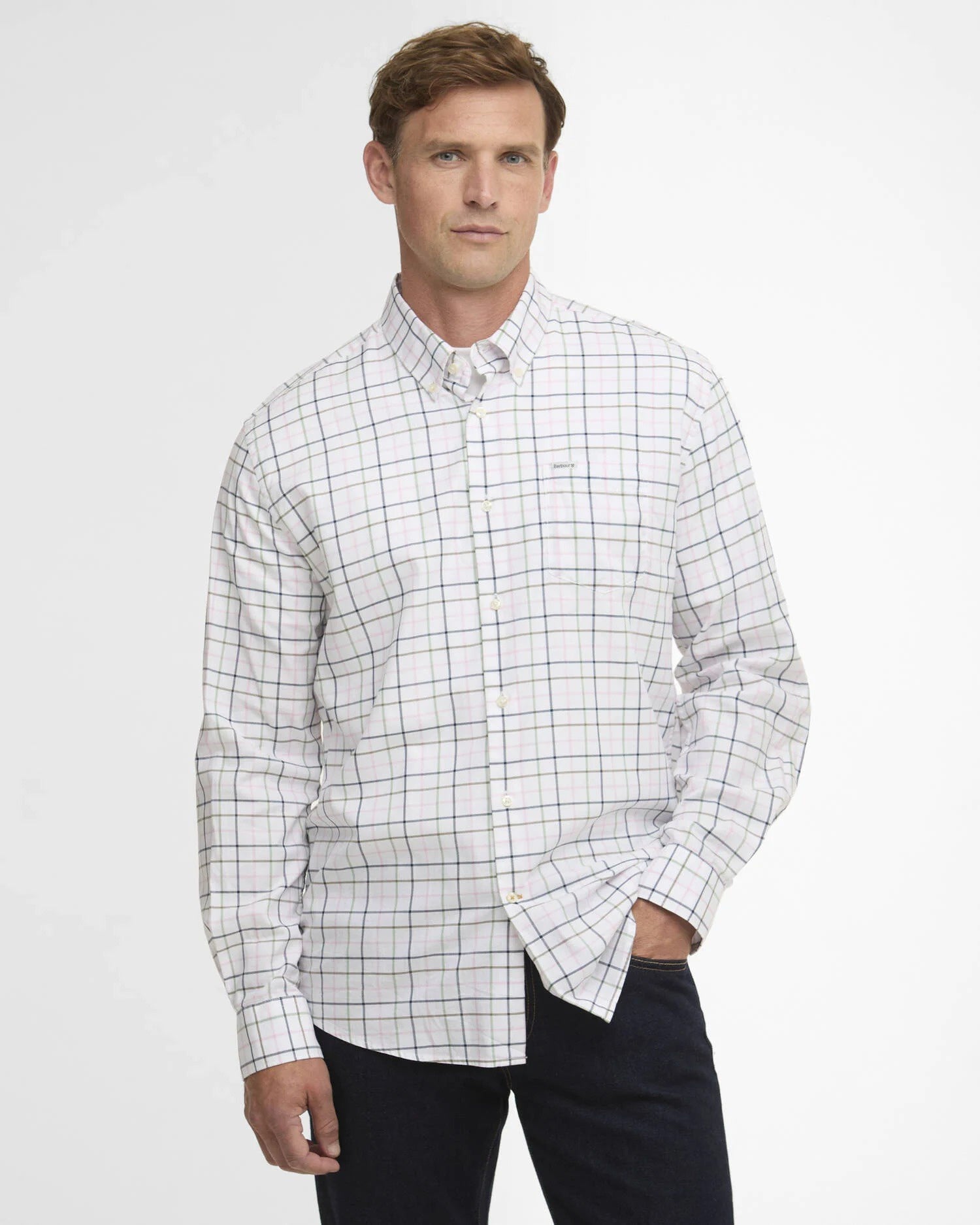 Caswell Regular Long-Sleeved Shirt - Pink