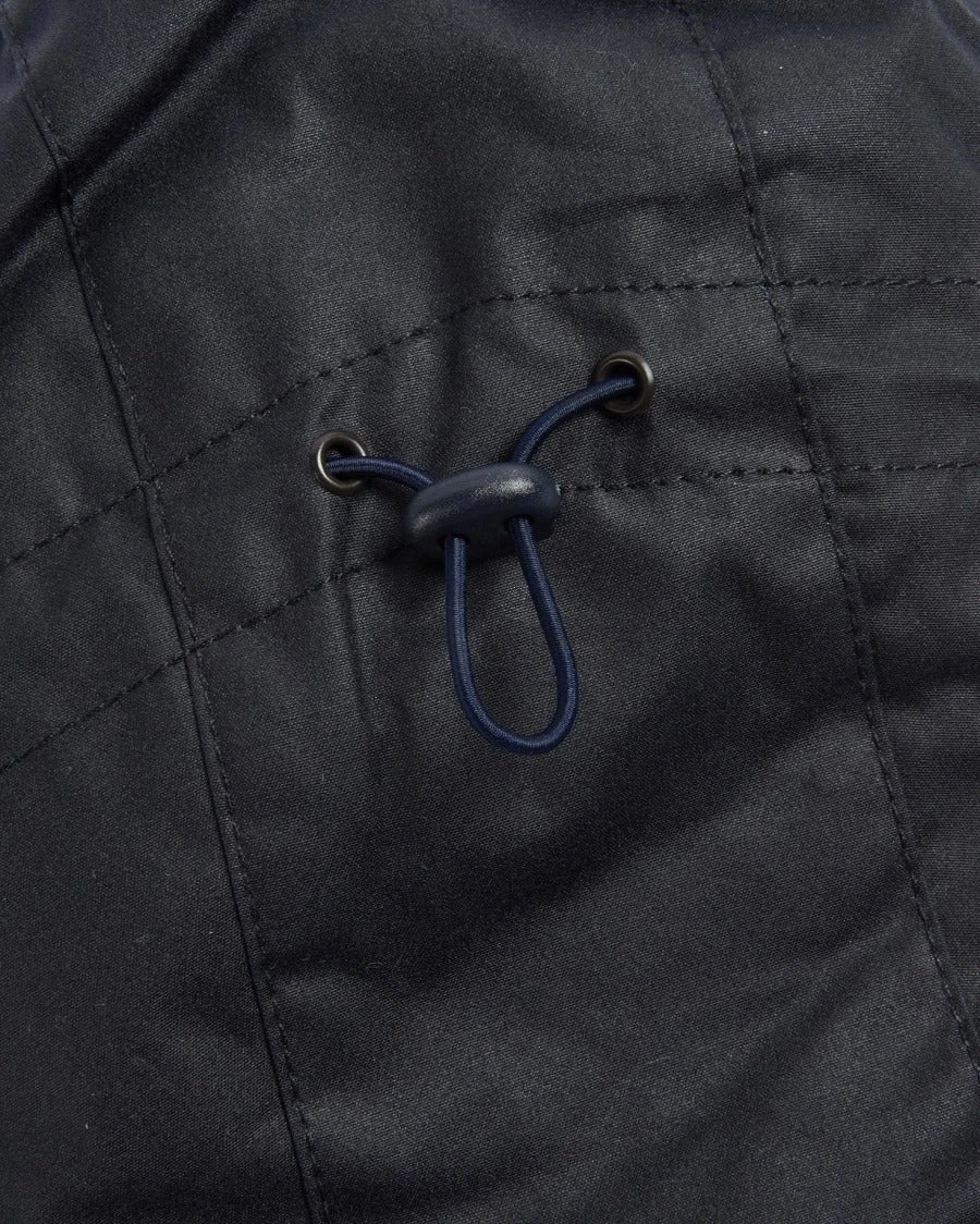 Waxed Storm Hood - Navy