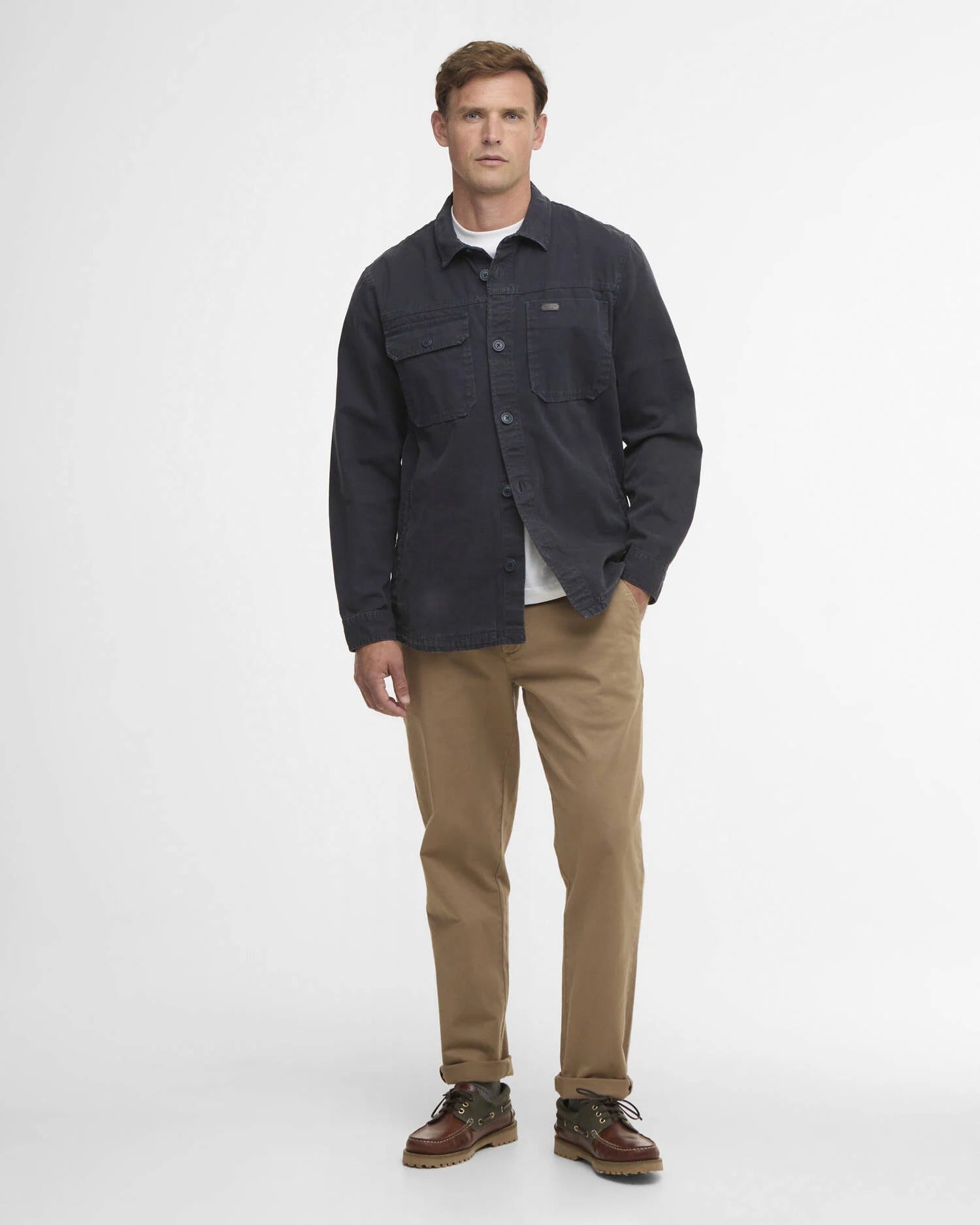 Lingfield Canvas Overshirt - Navy