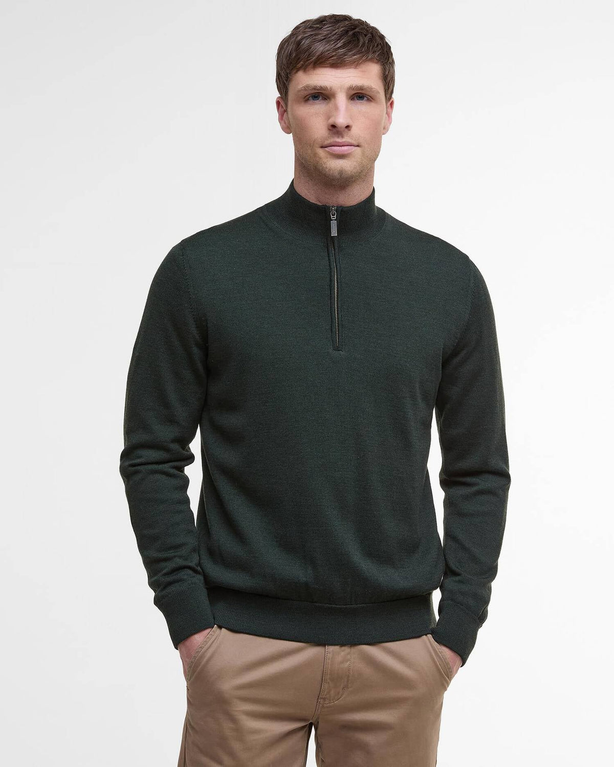 Gamlin Quarter-Zip Jumper - Olive