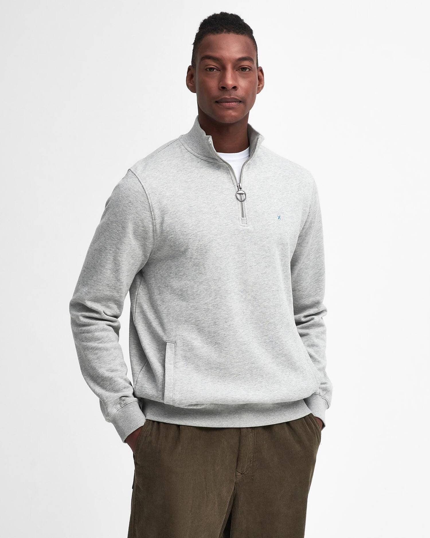 Beckhill Quarter-Zip Sweatshirt - Grey Marl