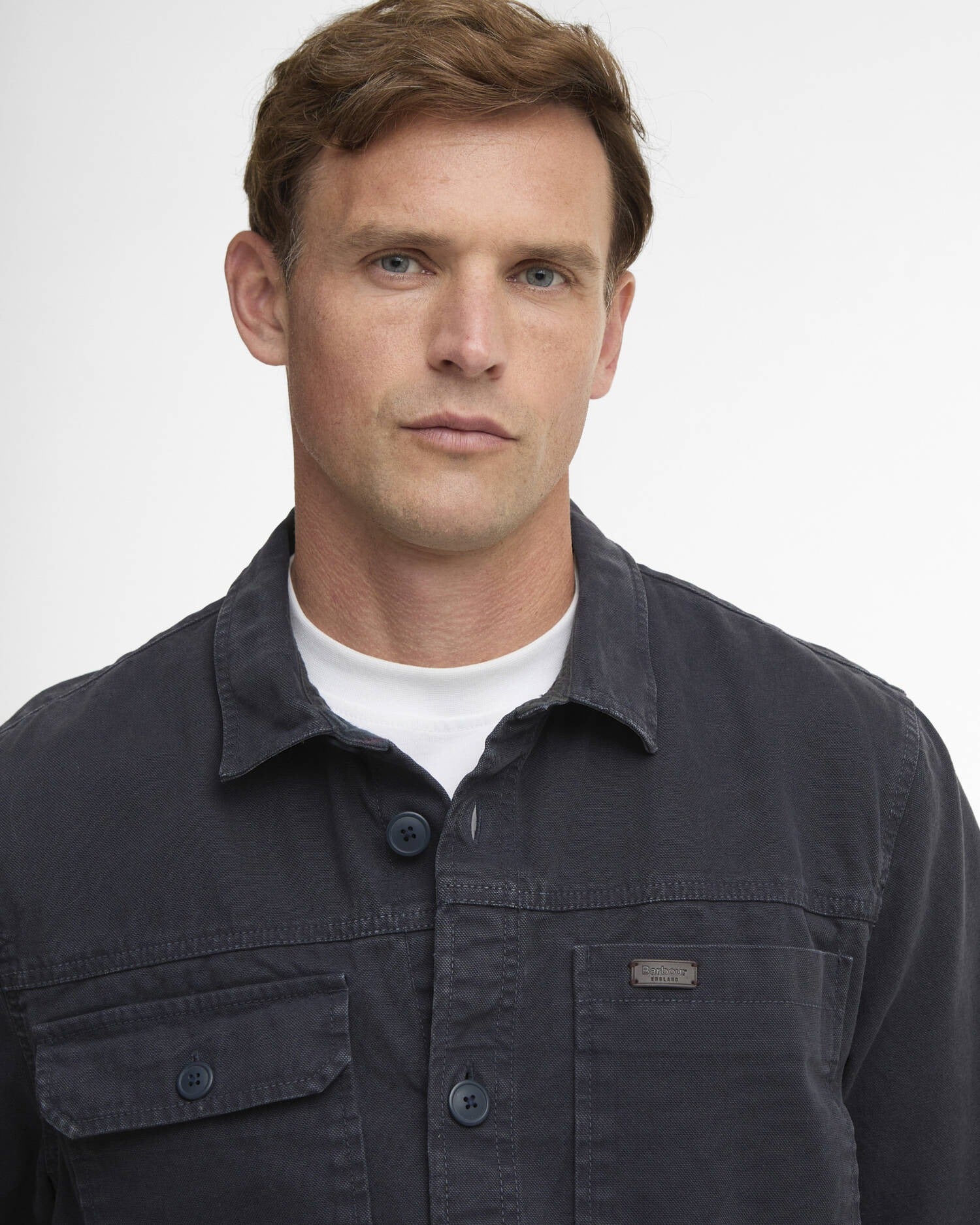 Lingfield Canvas Overshirt - Navy