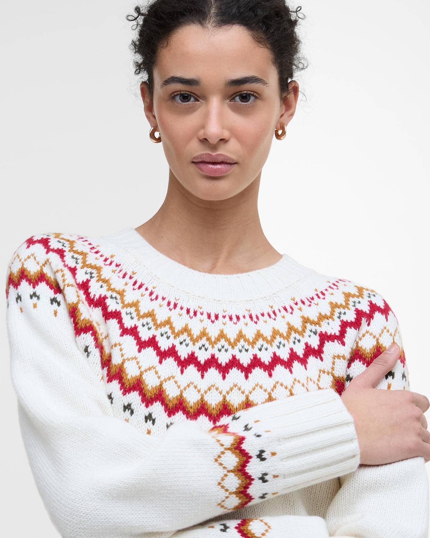 Tidal Crew Neck Knitted Jumper - Cloud