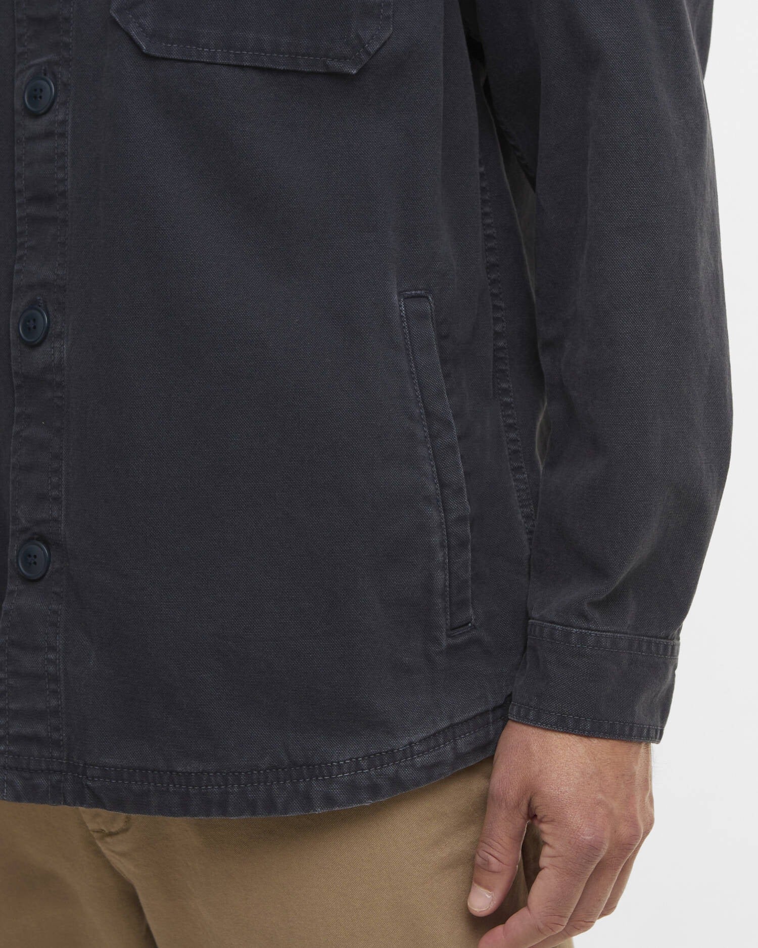 Lingfield Canvas Overshirt - Navy