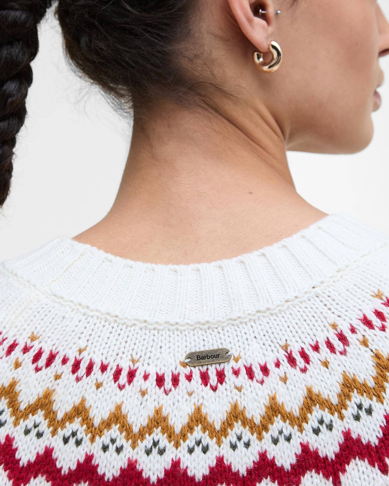 Tidal Crew Neck Knitted Jumper - Cloud