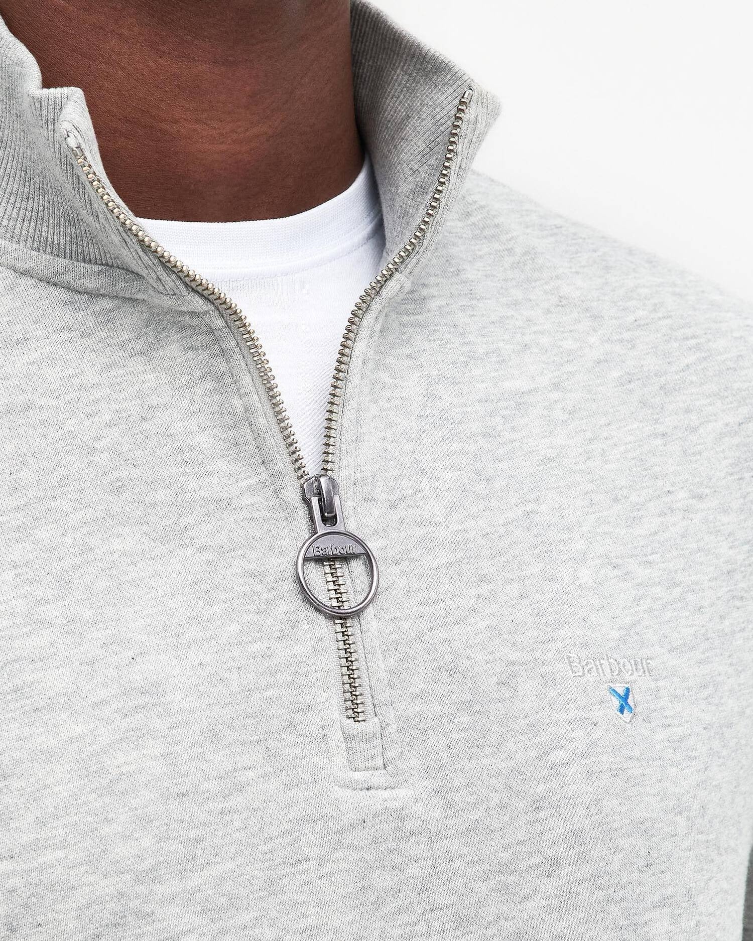 Beckhill Quarter-Zip Sweatshirt - Grey Marl