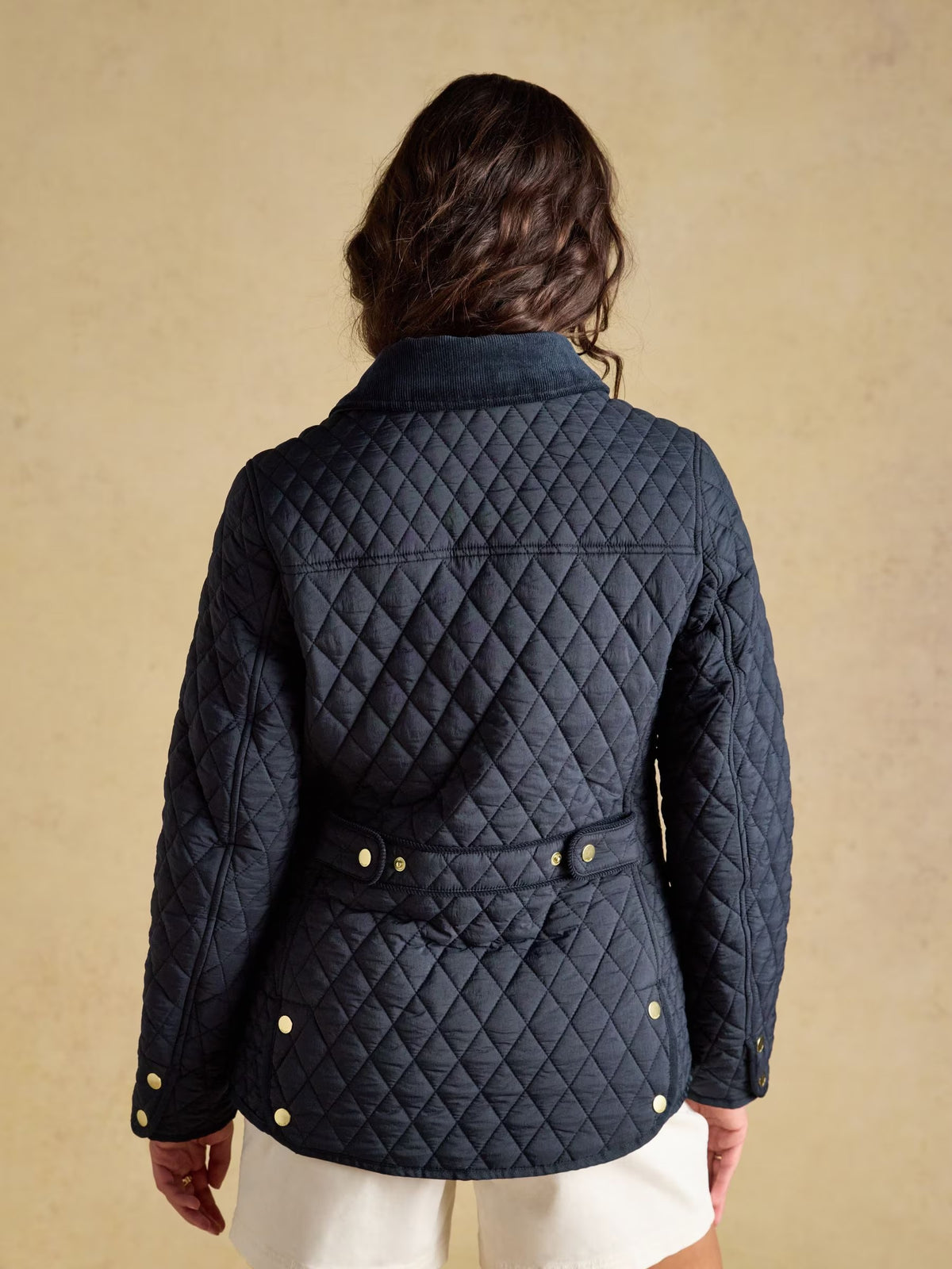 Highclere Navy Showerproof Diamond Quilted Jacket.