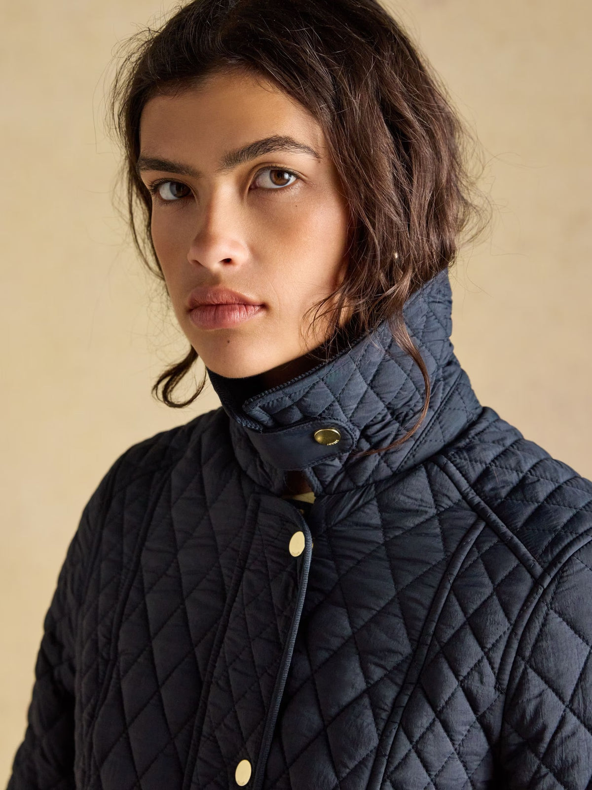 Highclere Navy Showerproof Diamond Quilted Jacket.