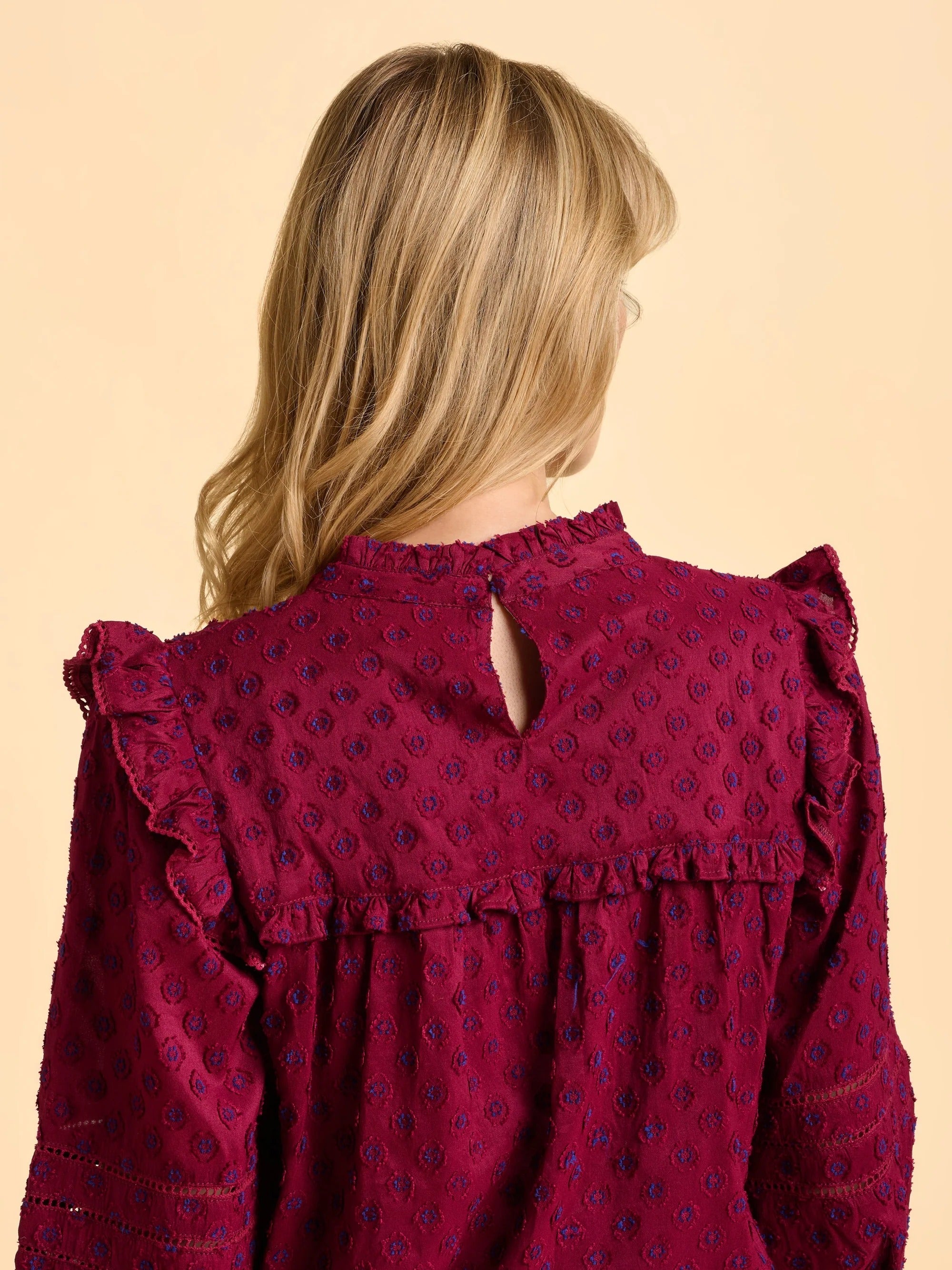 Grace Blouse - Burgundy