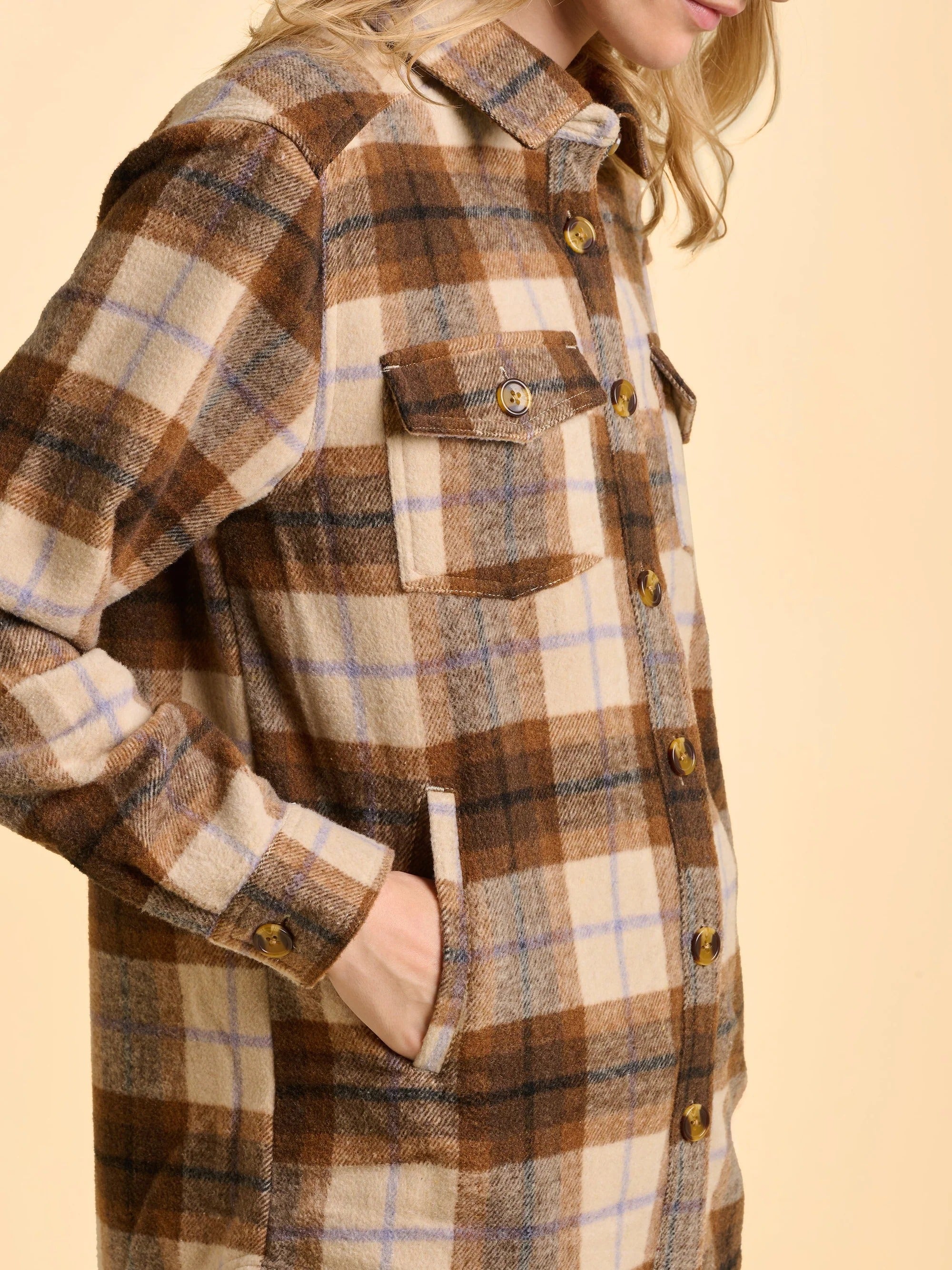 Elowen Shacket - Brown