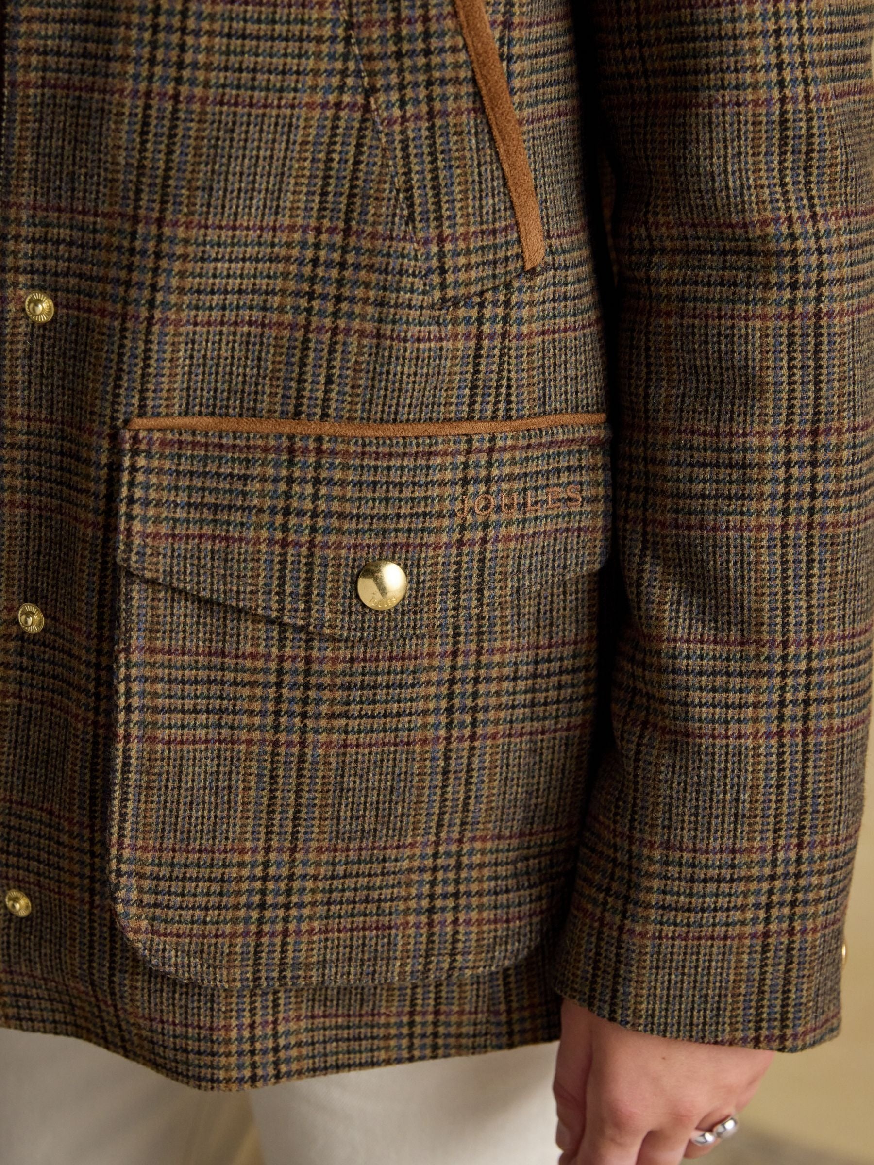 Contemporary Brown Check Tweed Fieldcoat