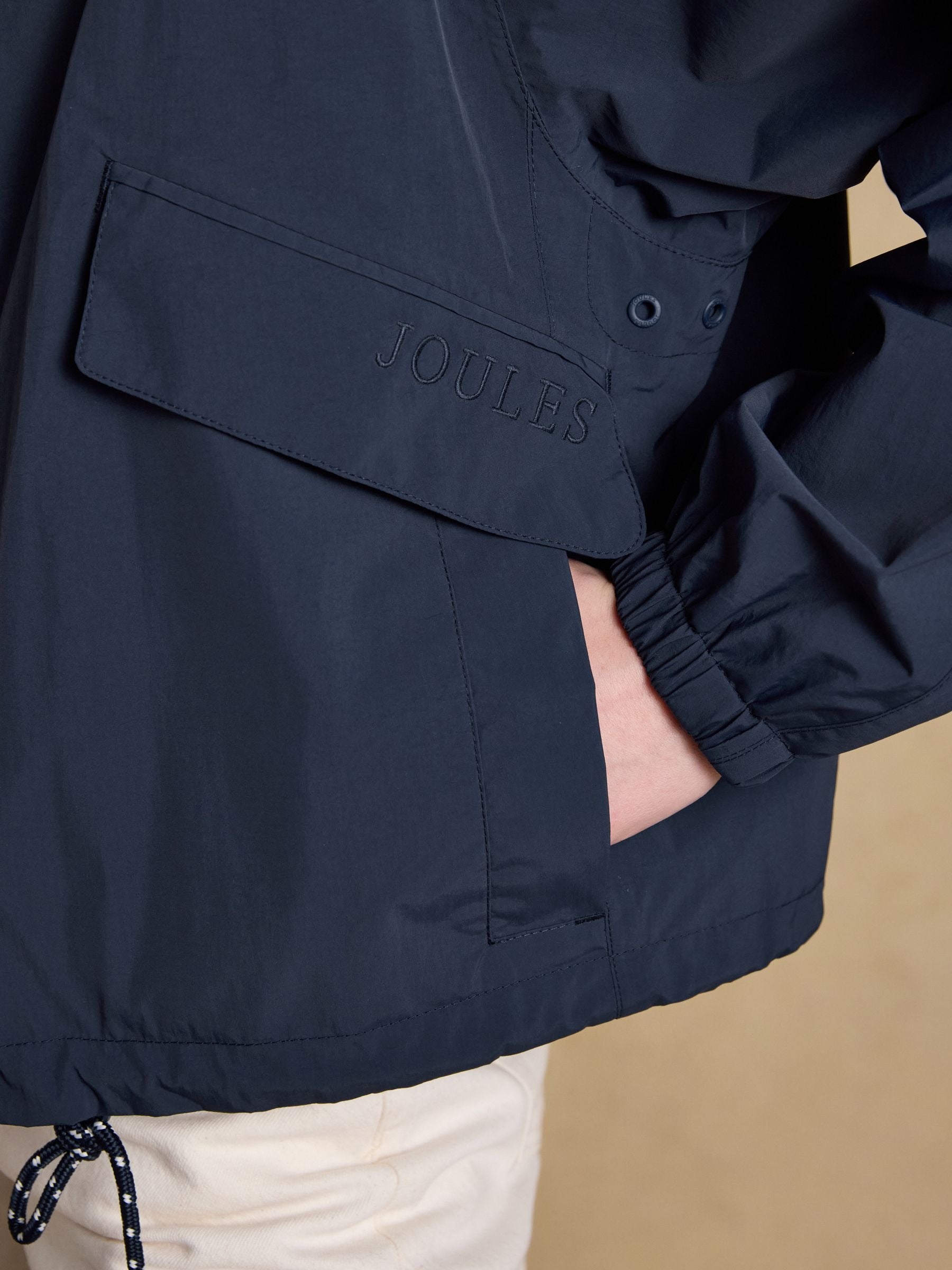 Hove Navy Waterproof Windbreaker Jacket
