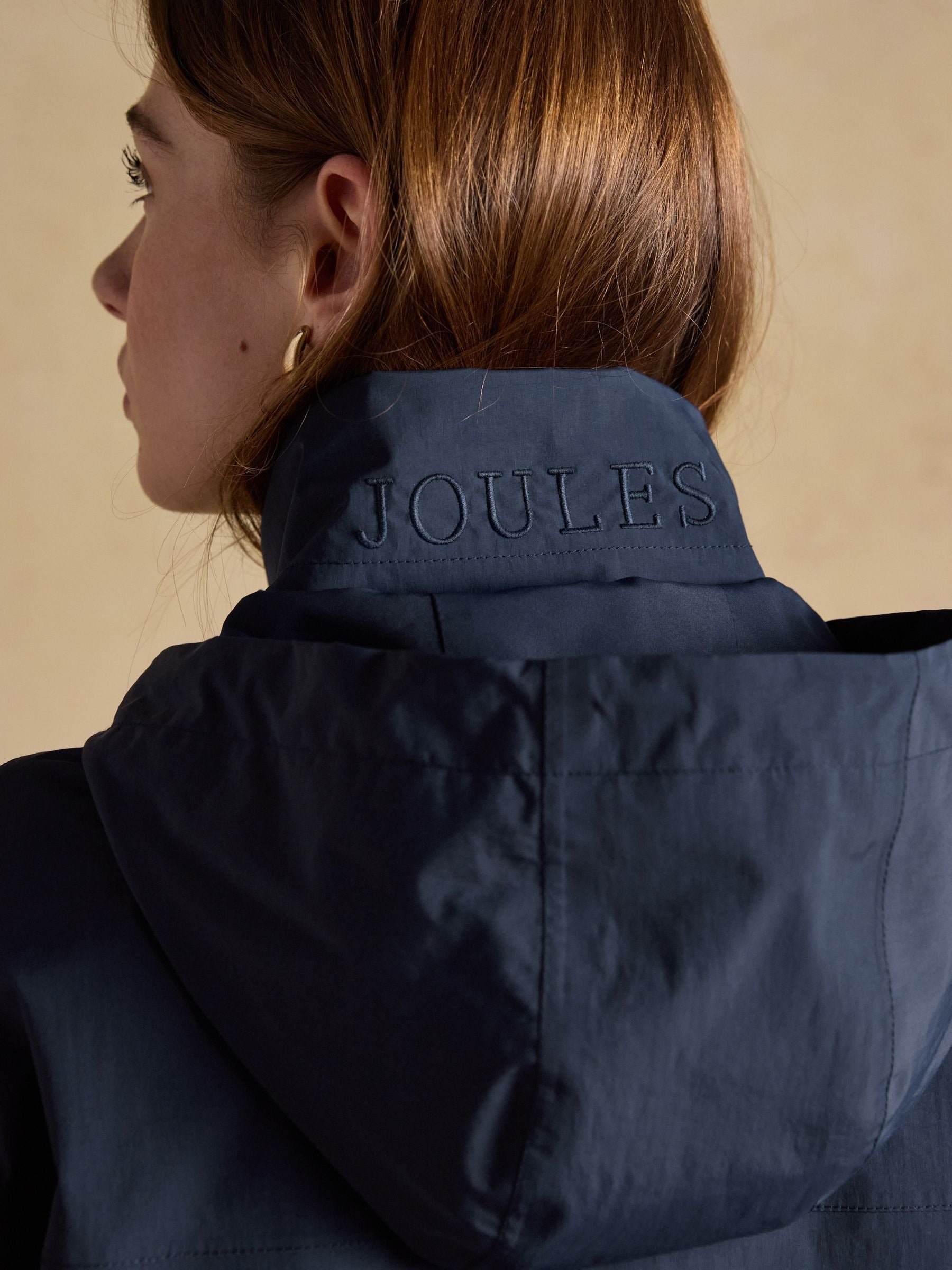 Hove Navy Waterproof Windbreaker Jacket