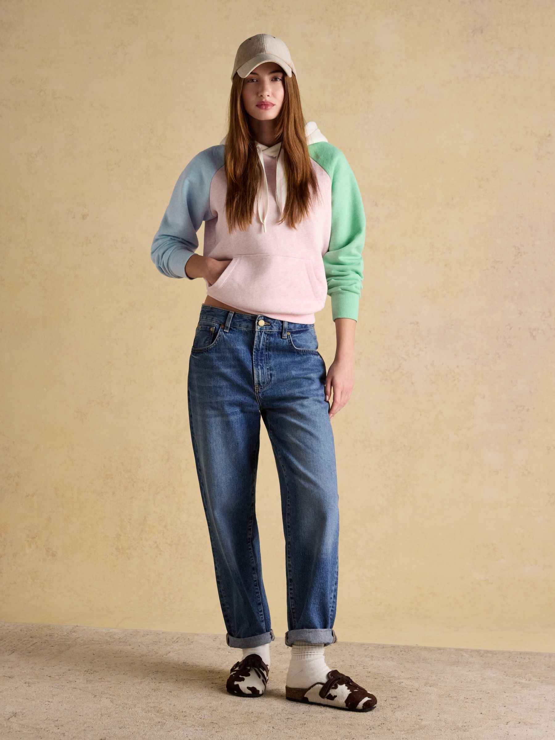 Milbourne Colourblock Cotton Blend Hoodie