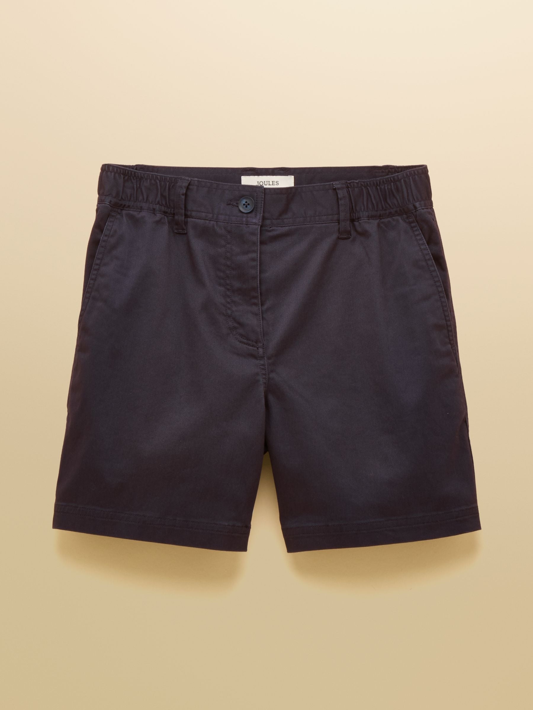 Navy Chino Shorts with Elasticated Waist
