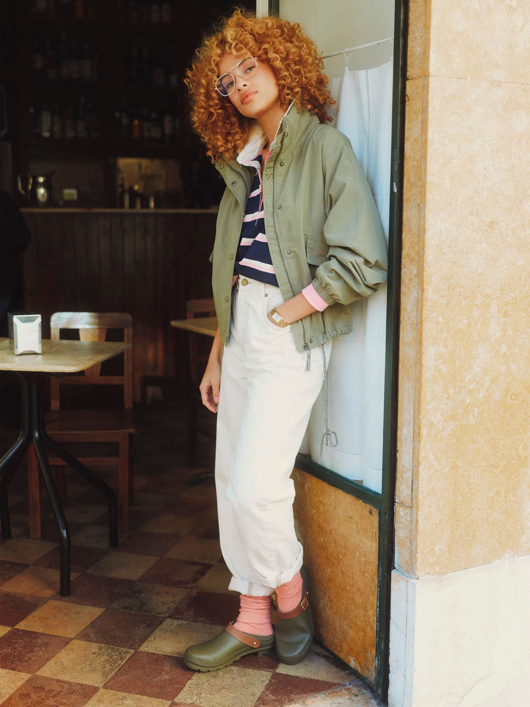 Hove Khaki Green Waterproof Windbreaker Jacket