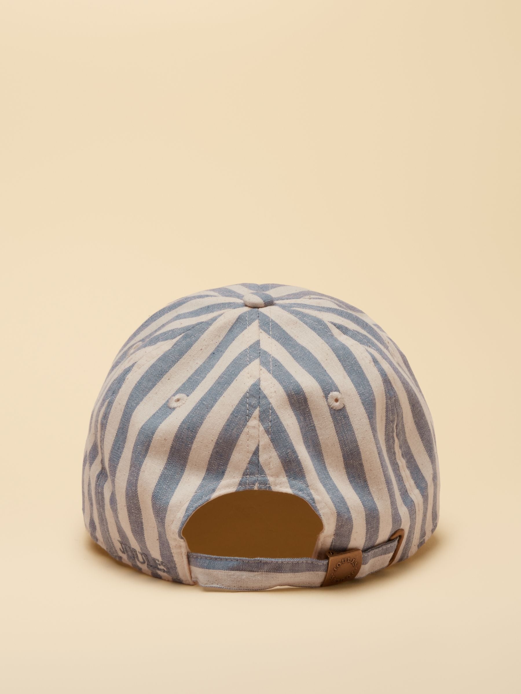 Daley Stripe Blue Ecru Baseball Cap