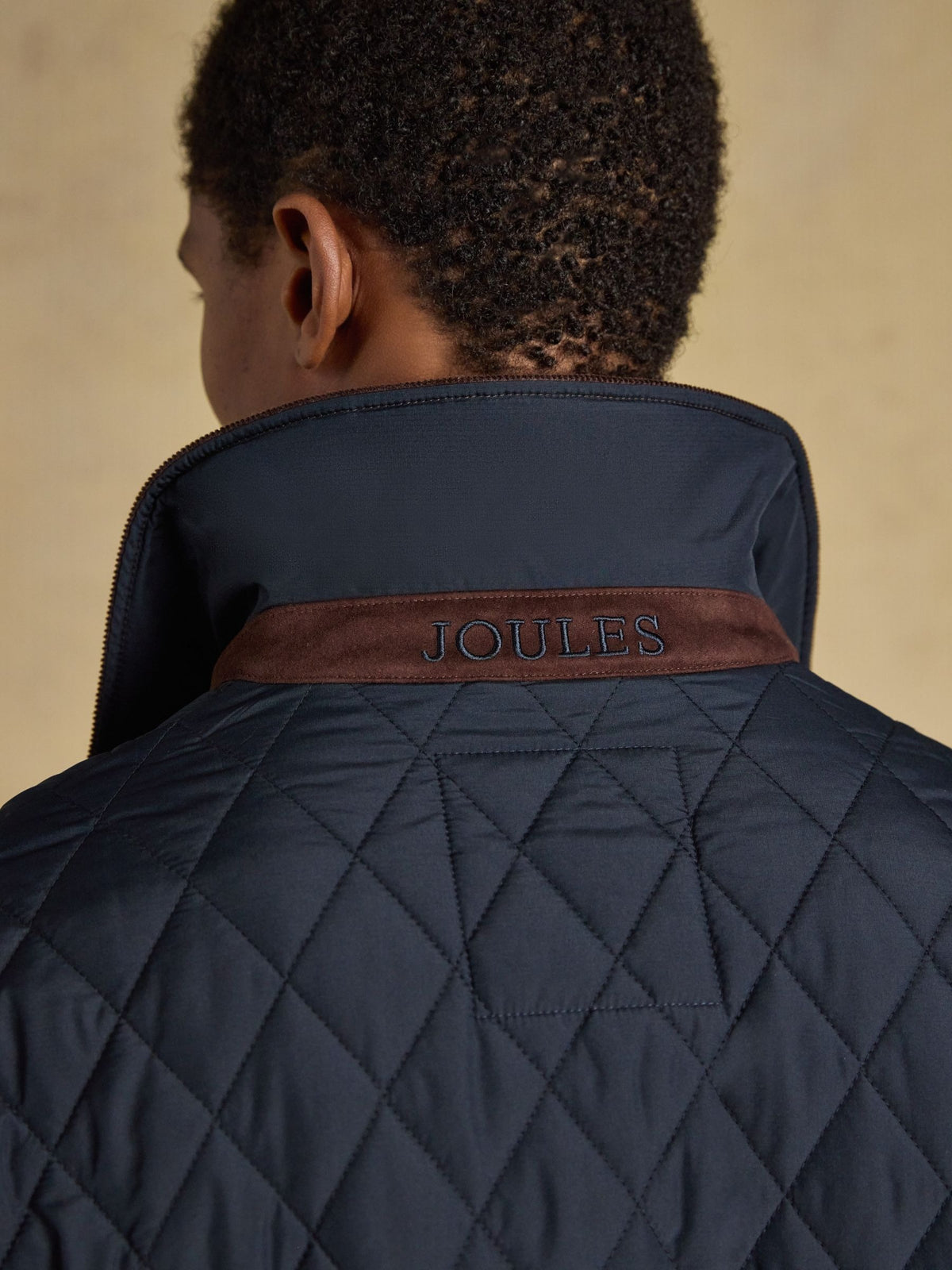 Navy Quilted Jacket