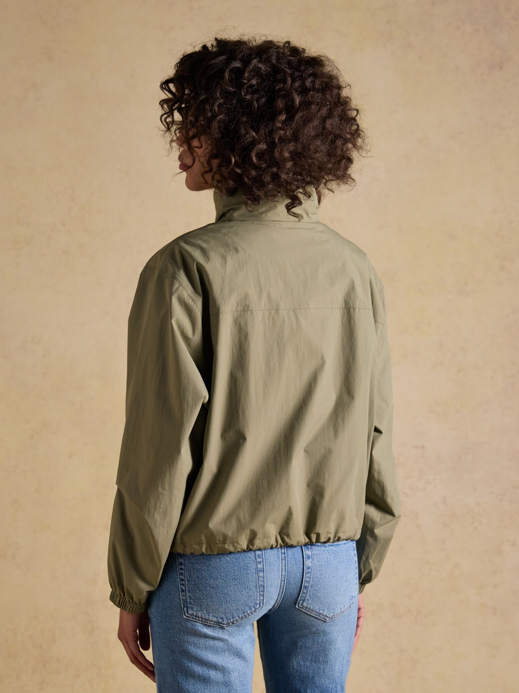 Hove Khaki Green Waterproof Windbreaker Jacket