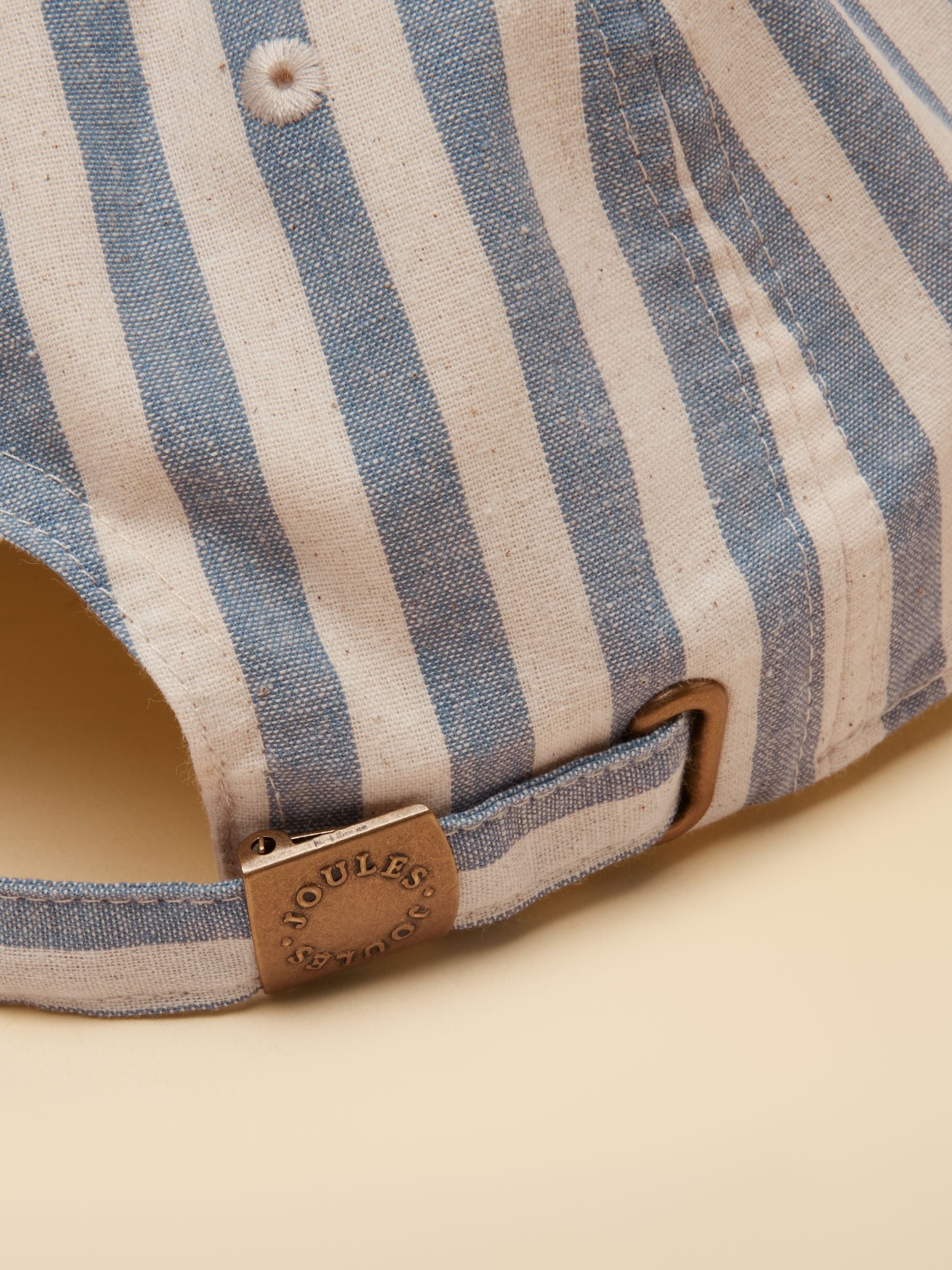 Daley Stripe Blue Ecru Baseball Cap