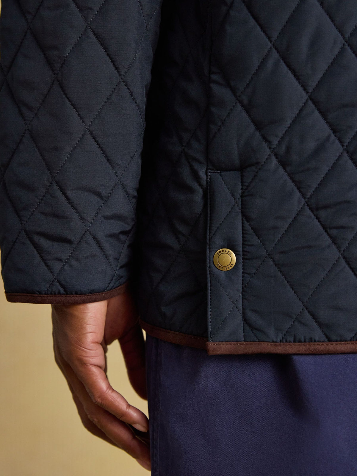 Navy Quilted Jacket