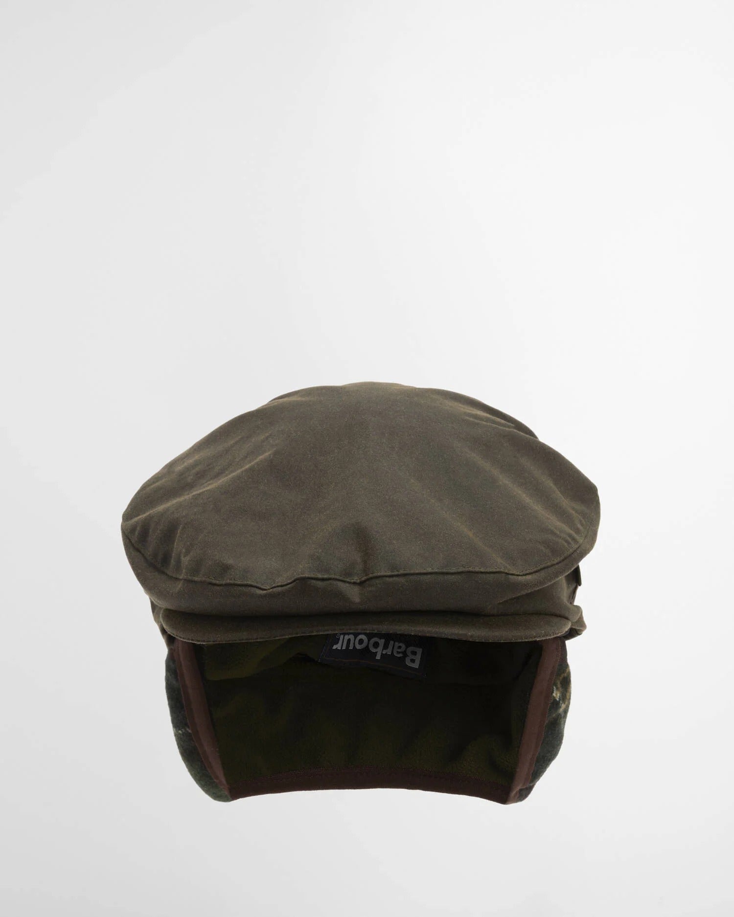 Cheviot Wax Flat Cap - Olive