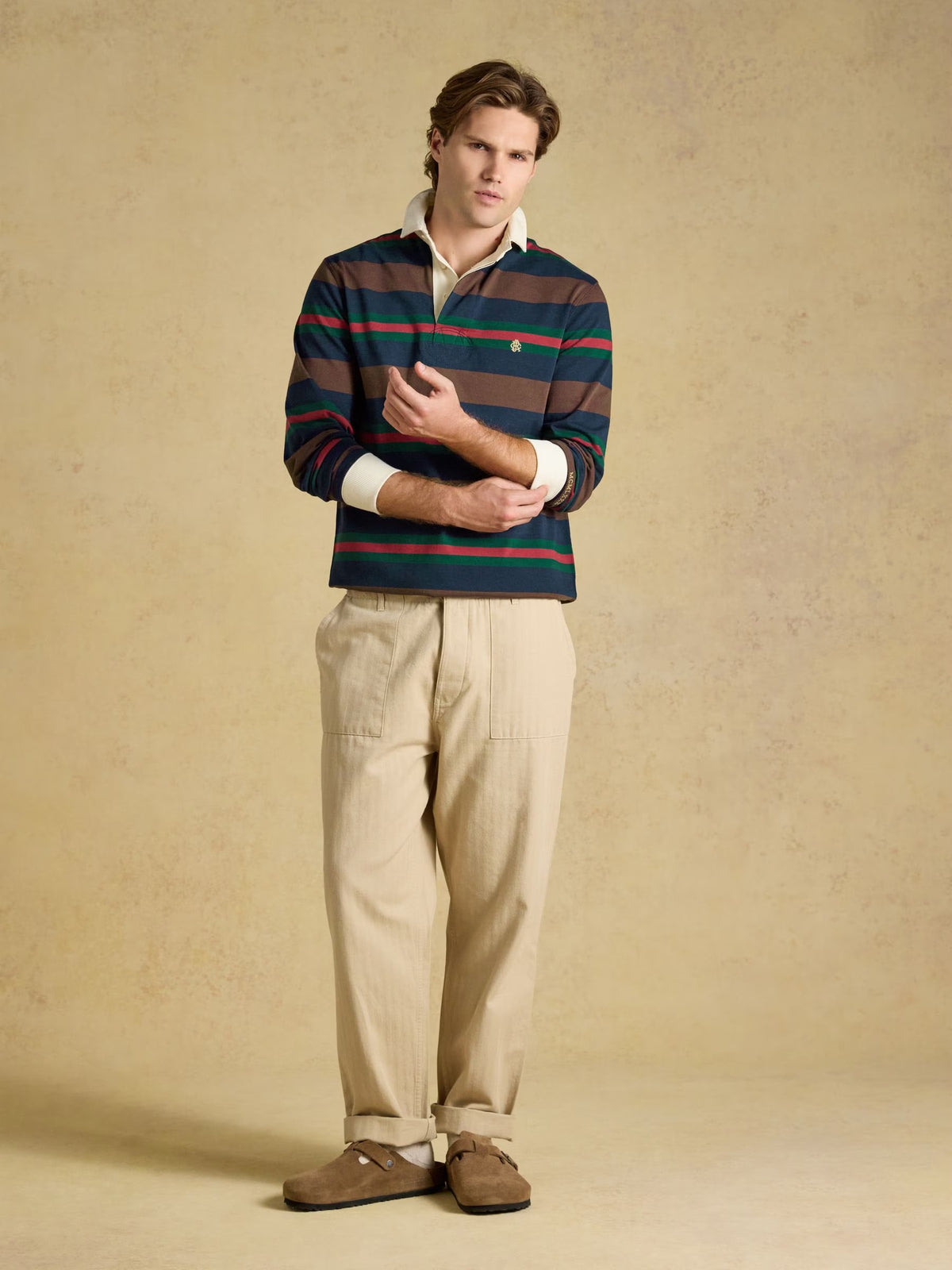Rugby Club Multi Long Sleeve Striped Rugby Shirt