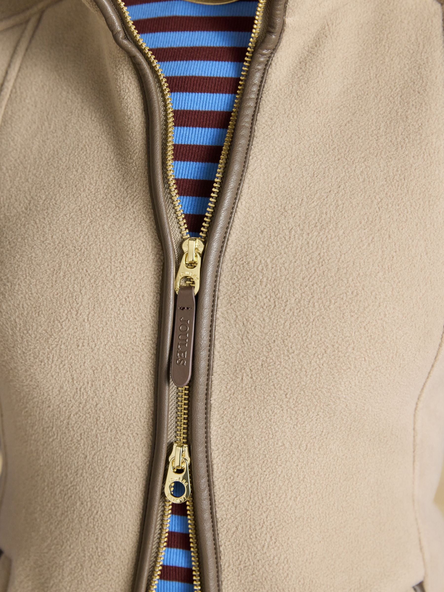 Heritage Mink Brown Regular Polar Fleece Gilet