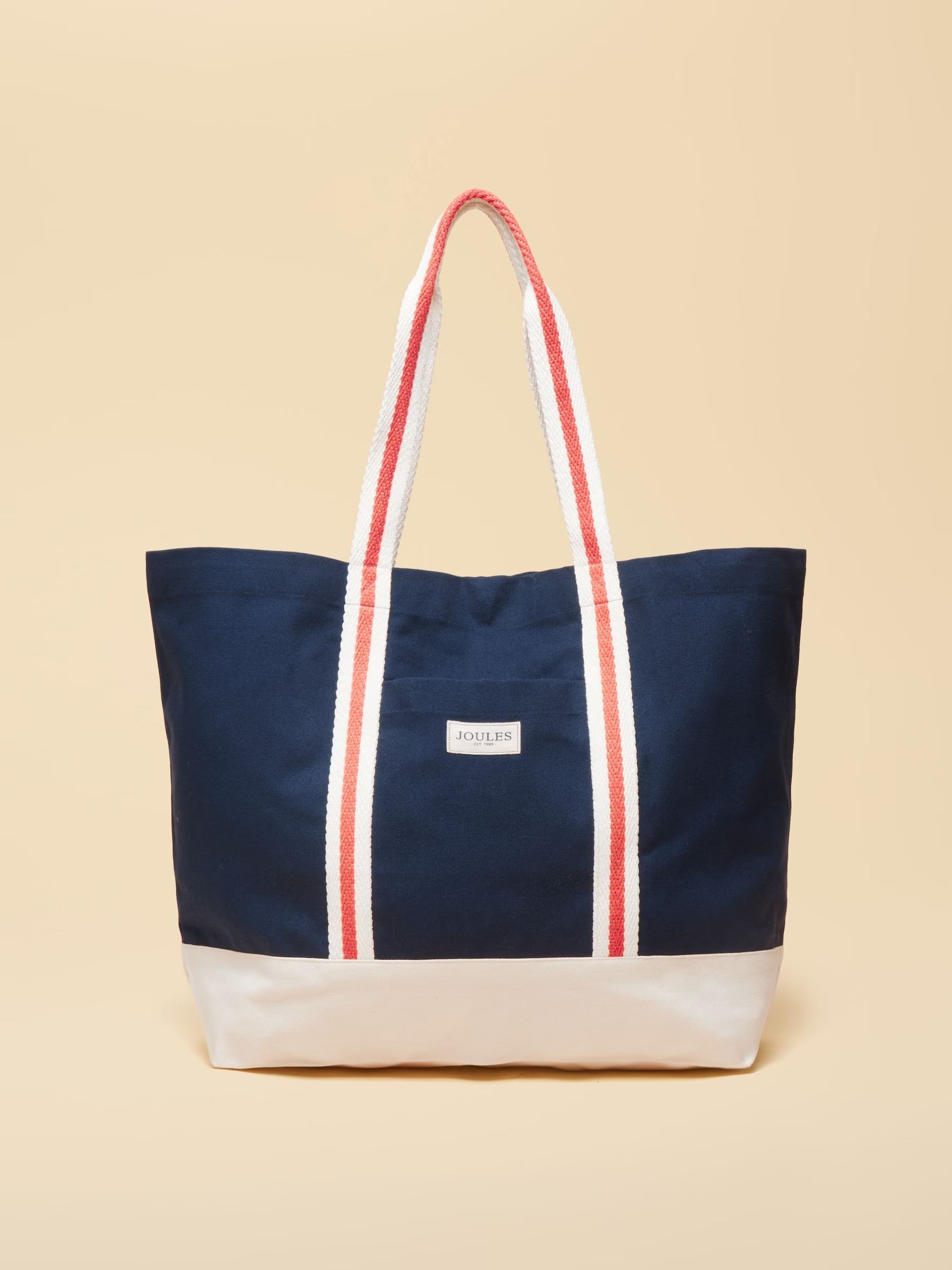 Promenade Navy Canvas Tote Bag