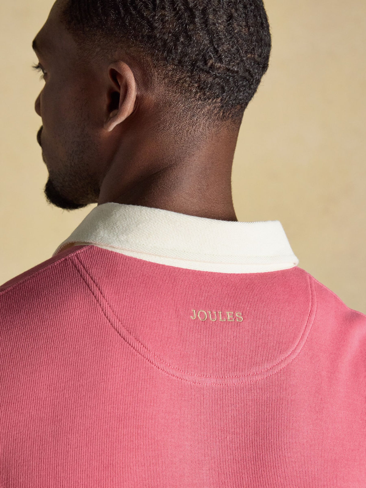 Blue & Pink French Rib Long Sleeve Rugby Shirt