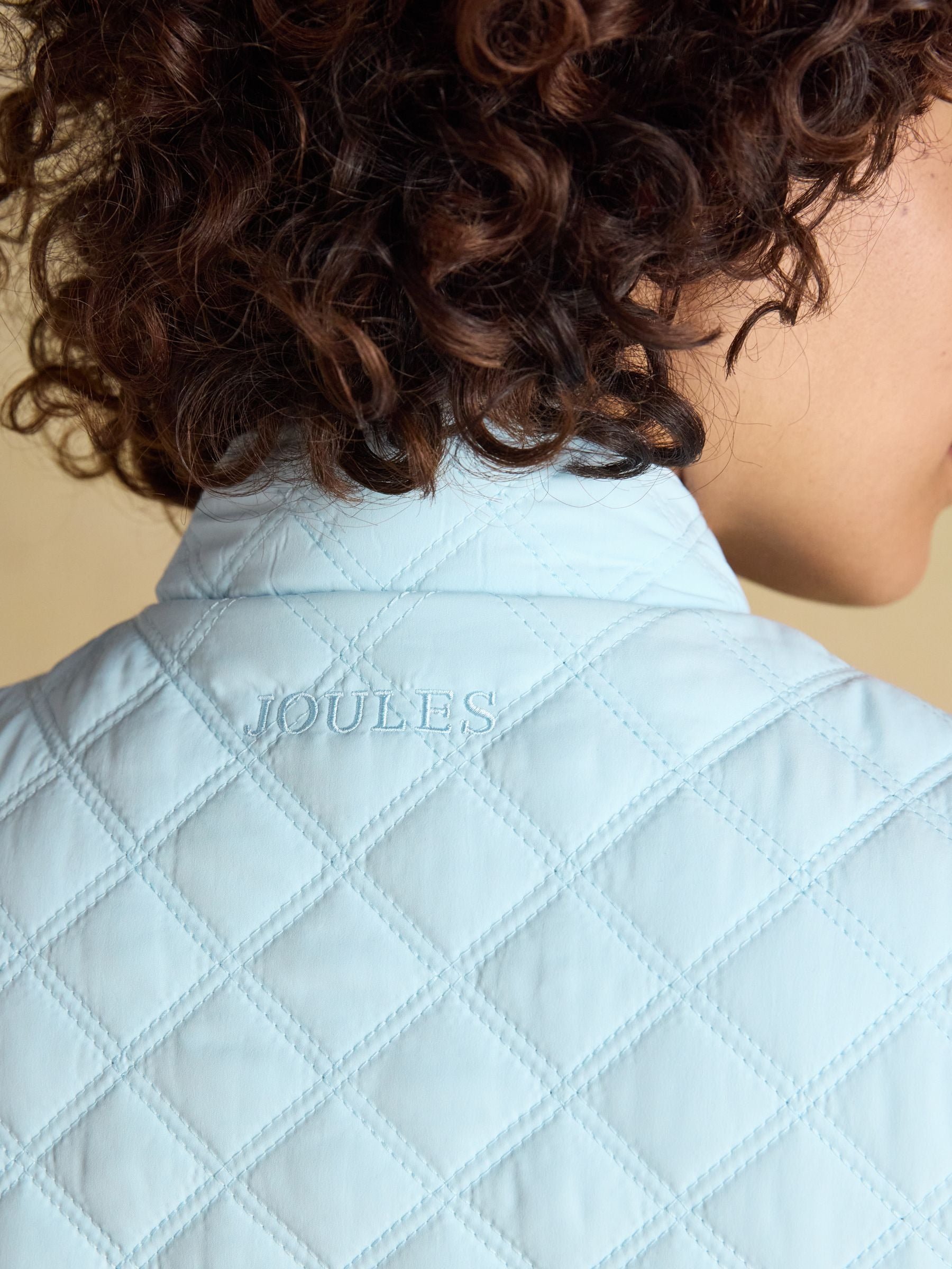 Minx Blue Showerproof Diamond Quilted Gilet