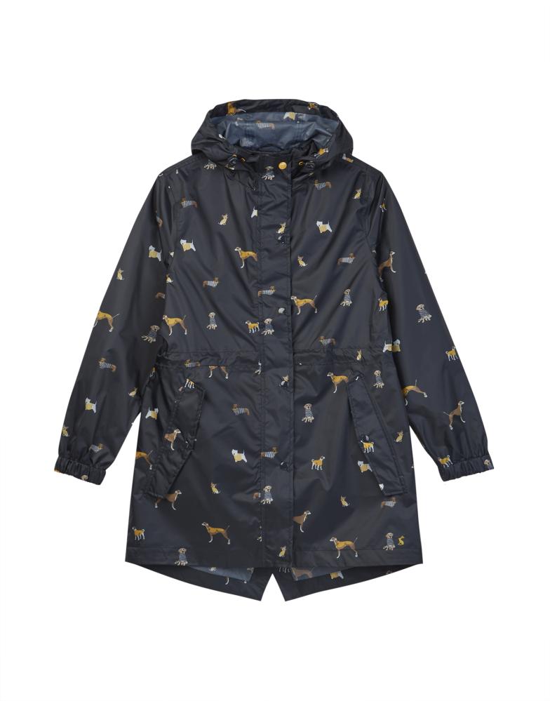 Women's Golightly Packable Waterproof Jacket - Navy Dogs